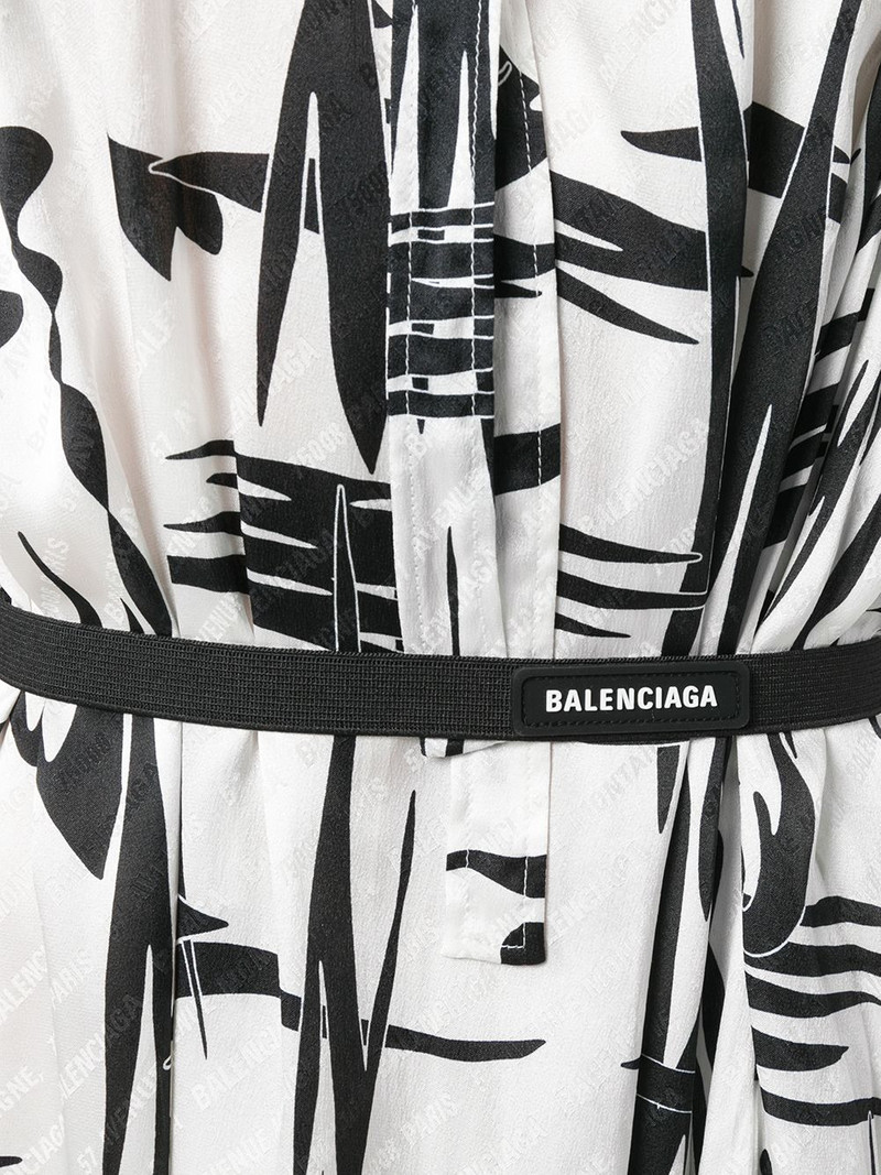 graphic print asymmetric dress 5