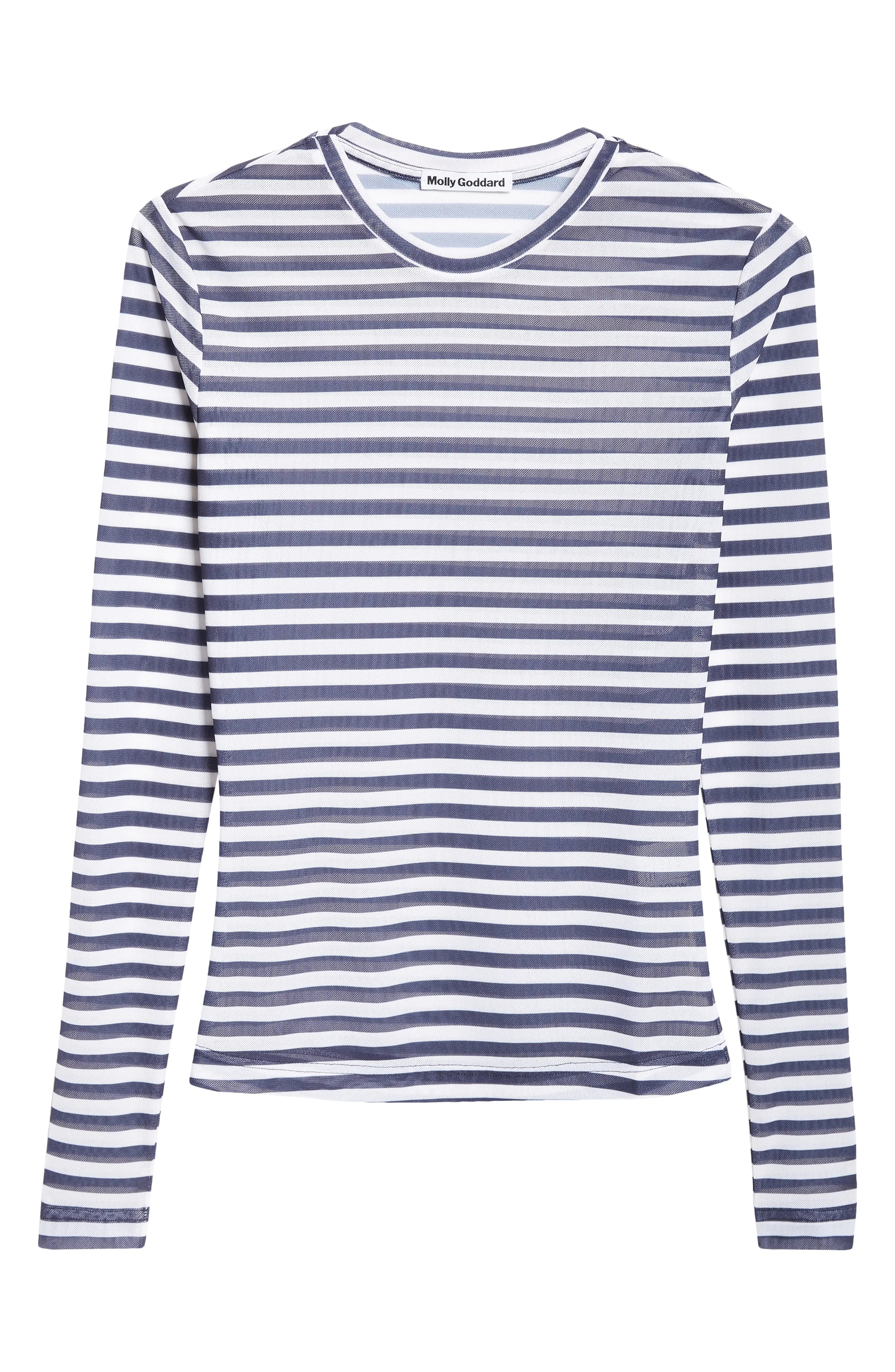 Freddie Stripe Long Sleeve Mesh Top - 5