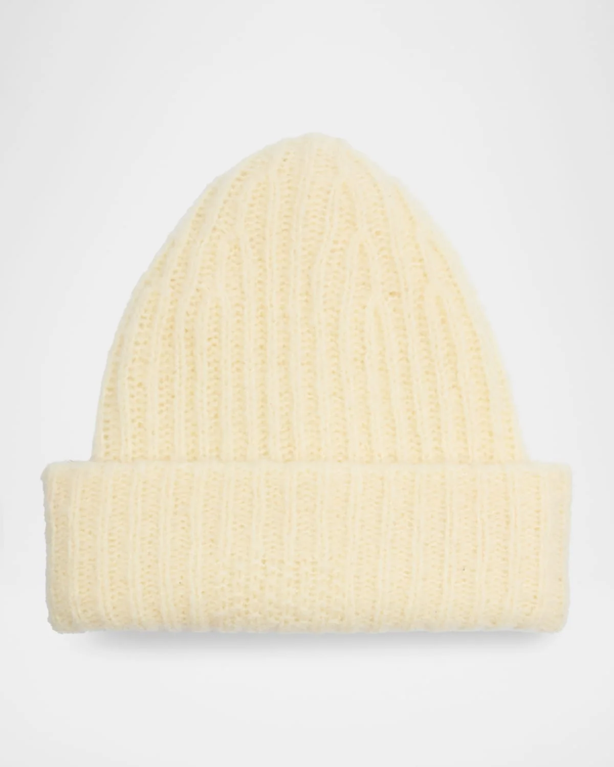Cloud Wool Ribbed Beanie - 1