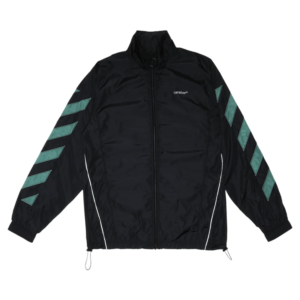Off-White Diag Nylon Jacket 'Black/White' - 1