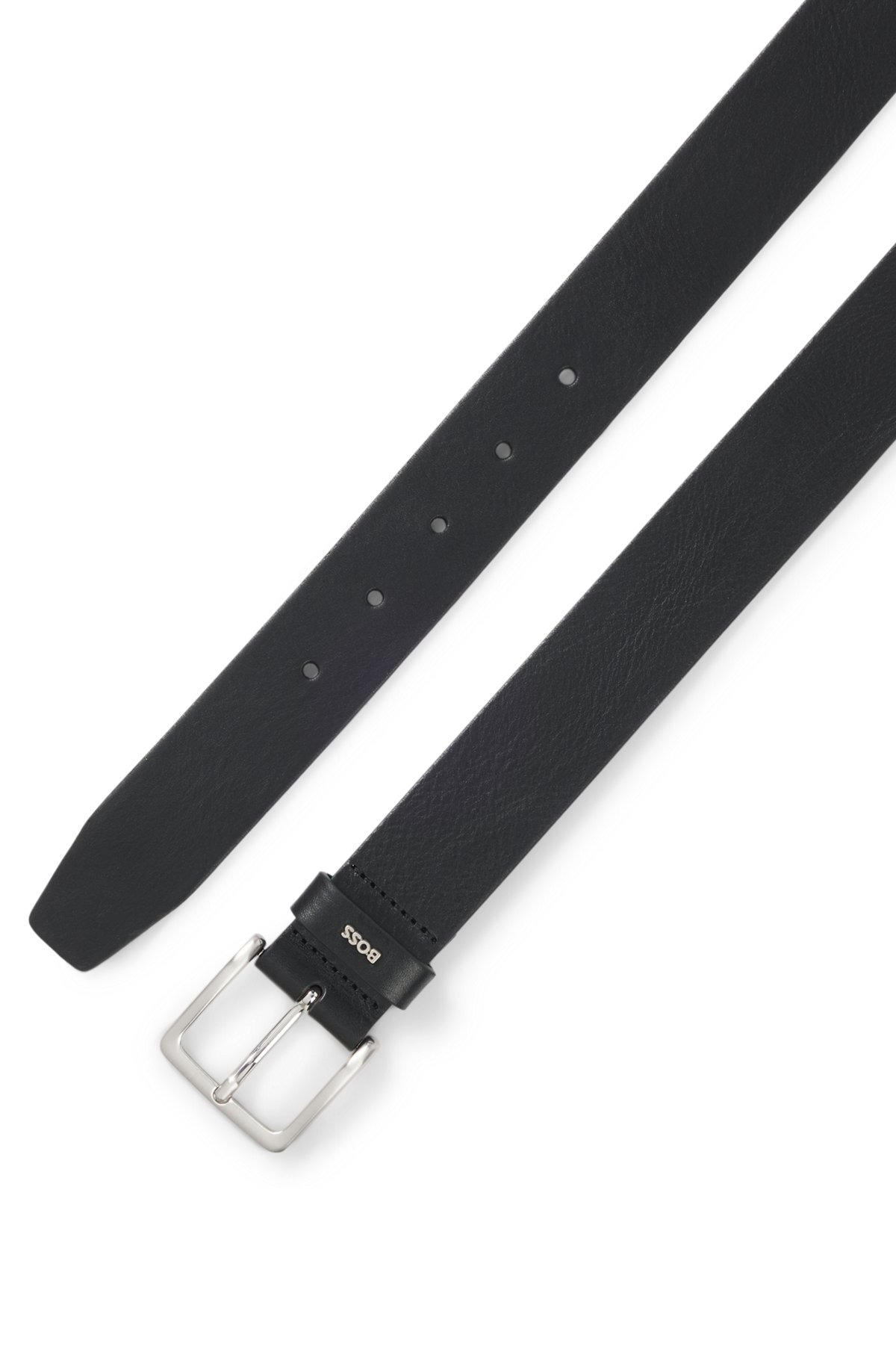 LEATHER BELT WITH LOGO KEEPER - 3
