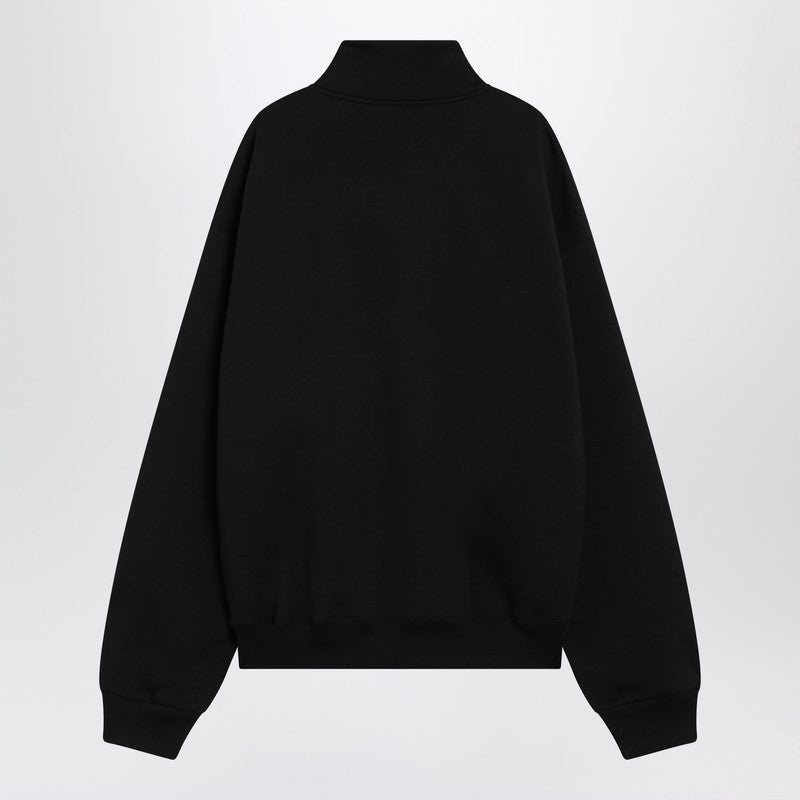 Jacquemus Black Zip-Up Sweatshirt In Cotton Men - 2