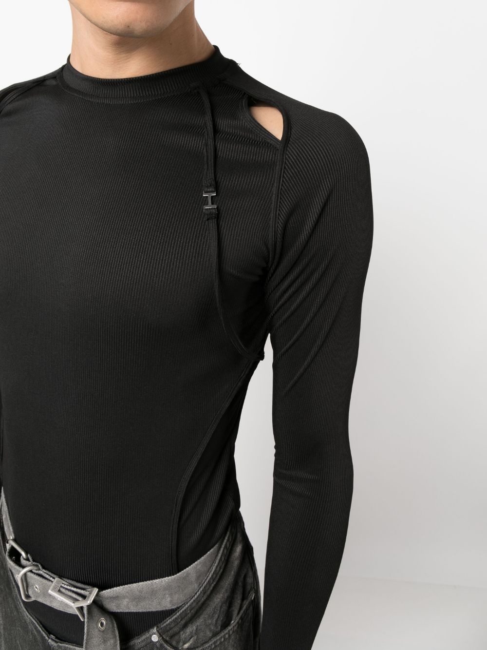 cut-out detail compression top - 5