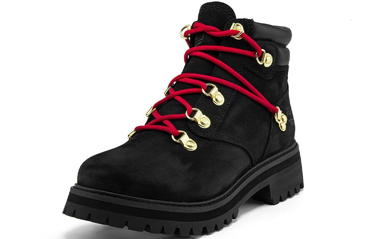 (WMNS) Timberland Holiday Luxe Waterproof Boot 'Black Nubuck Red' A2JVDW - 3