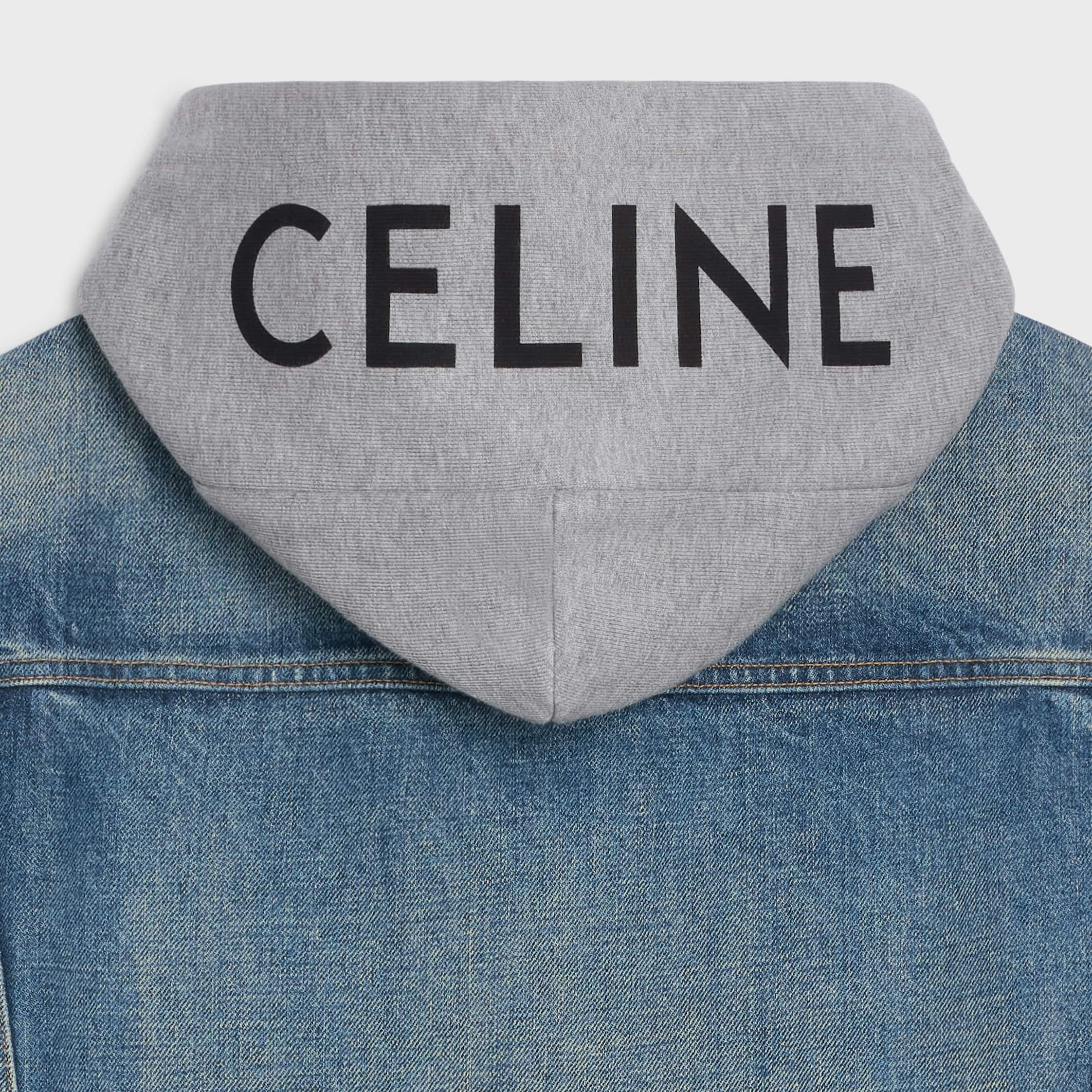 trucker jacket in union wash denim - 4