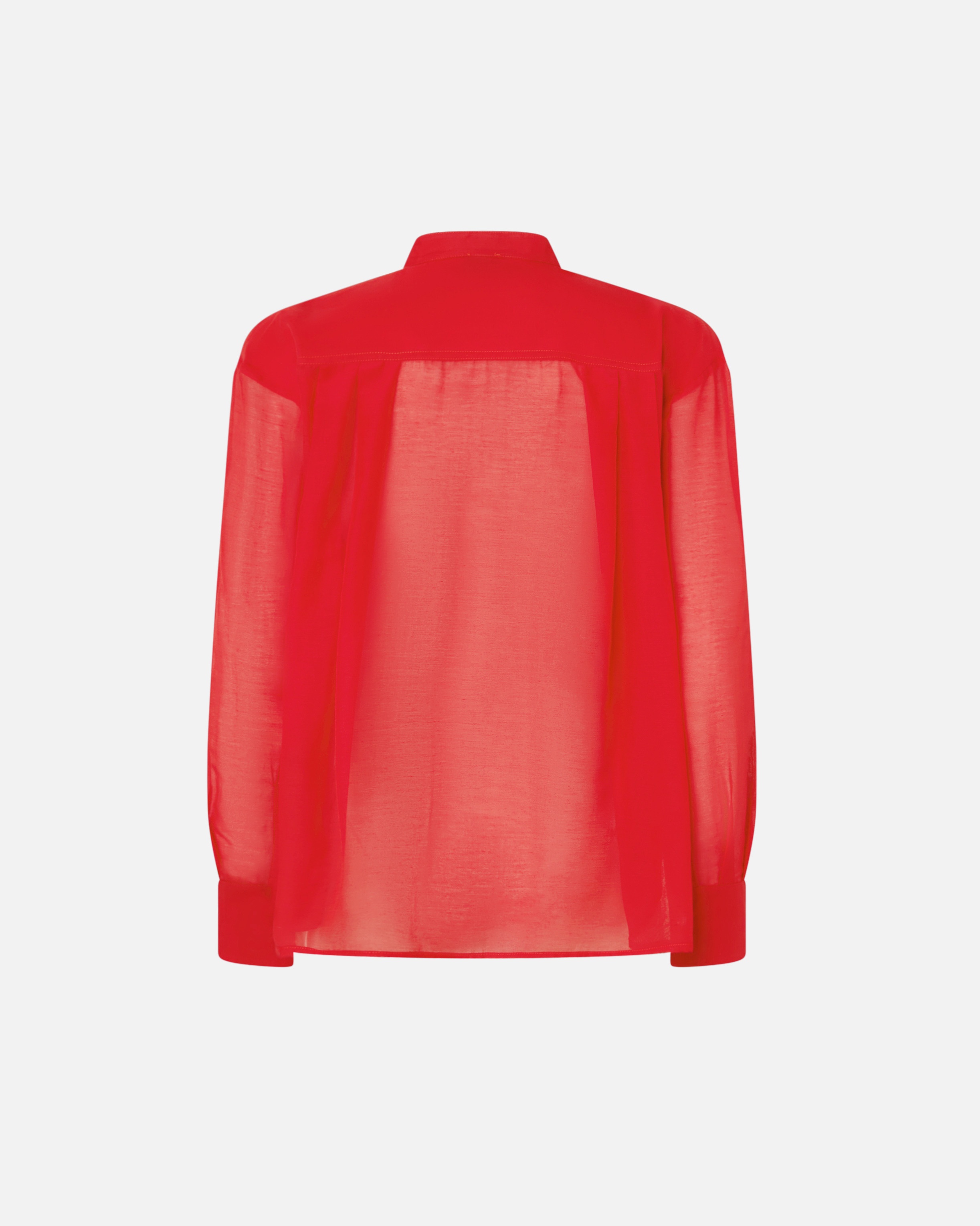 MANDARIN COLLAR SHIRT IN COTTON AND SILK - 6