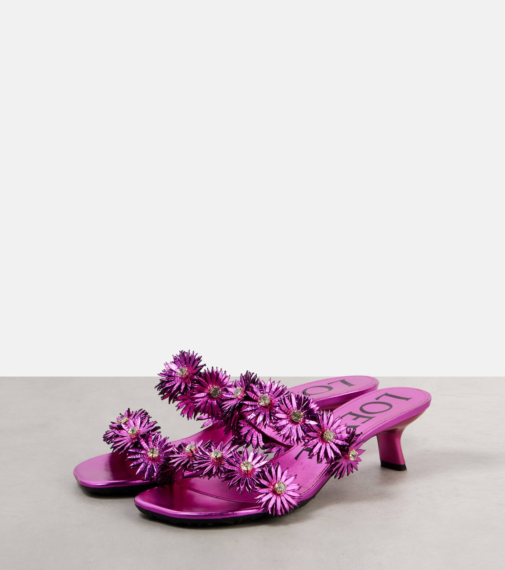 Paula's Ibiza Petal Flower leather sandals - 4