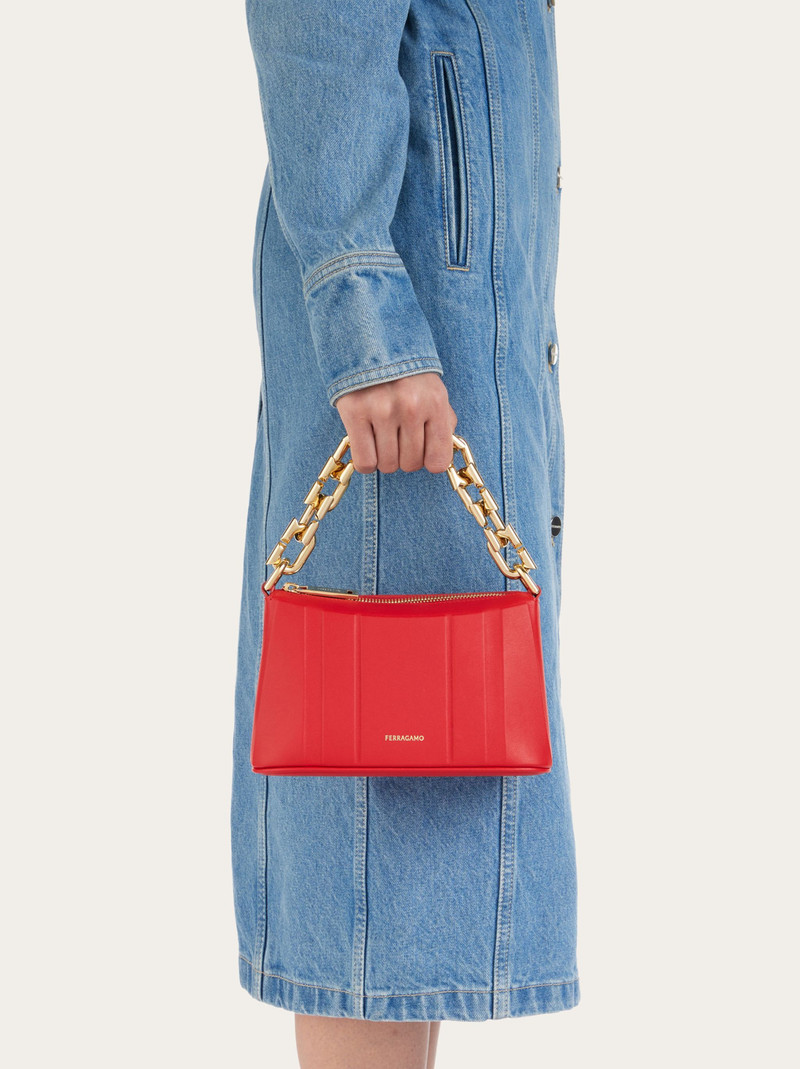FERRAGAMO Mini bag with new Gancini chain outlook