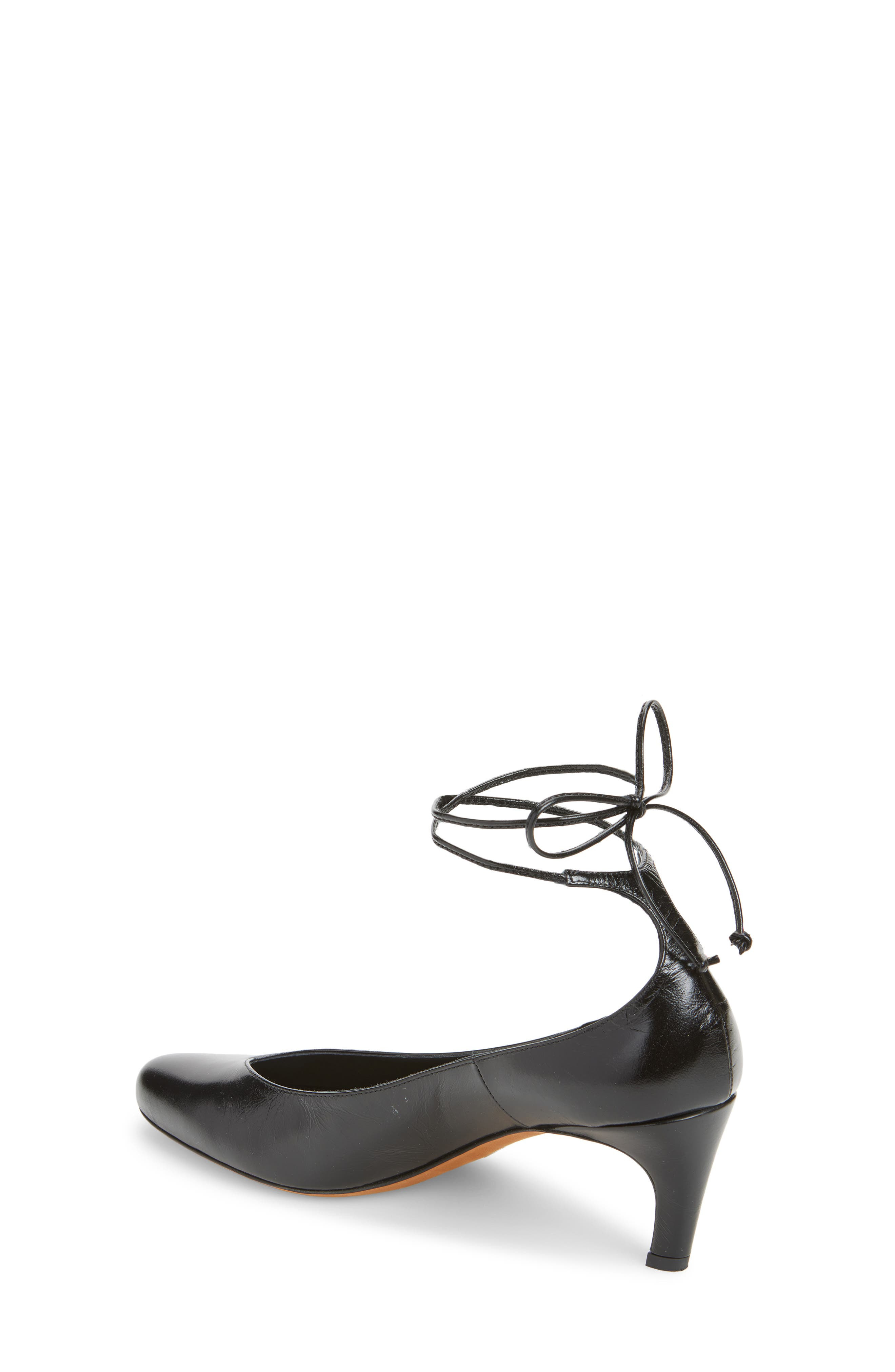 Proenza Schouler Uma Tie Kitten Heel Pump in Black at Nordstrom - 2