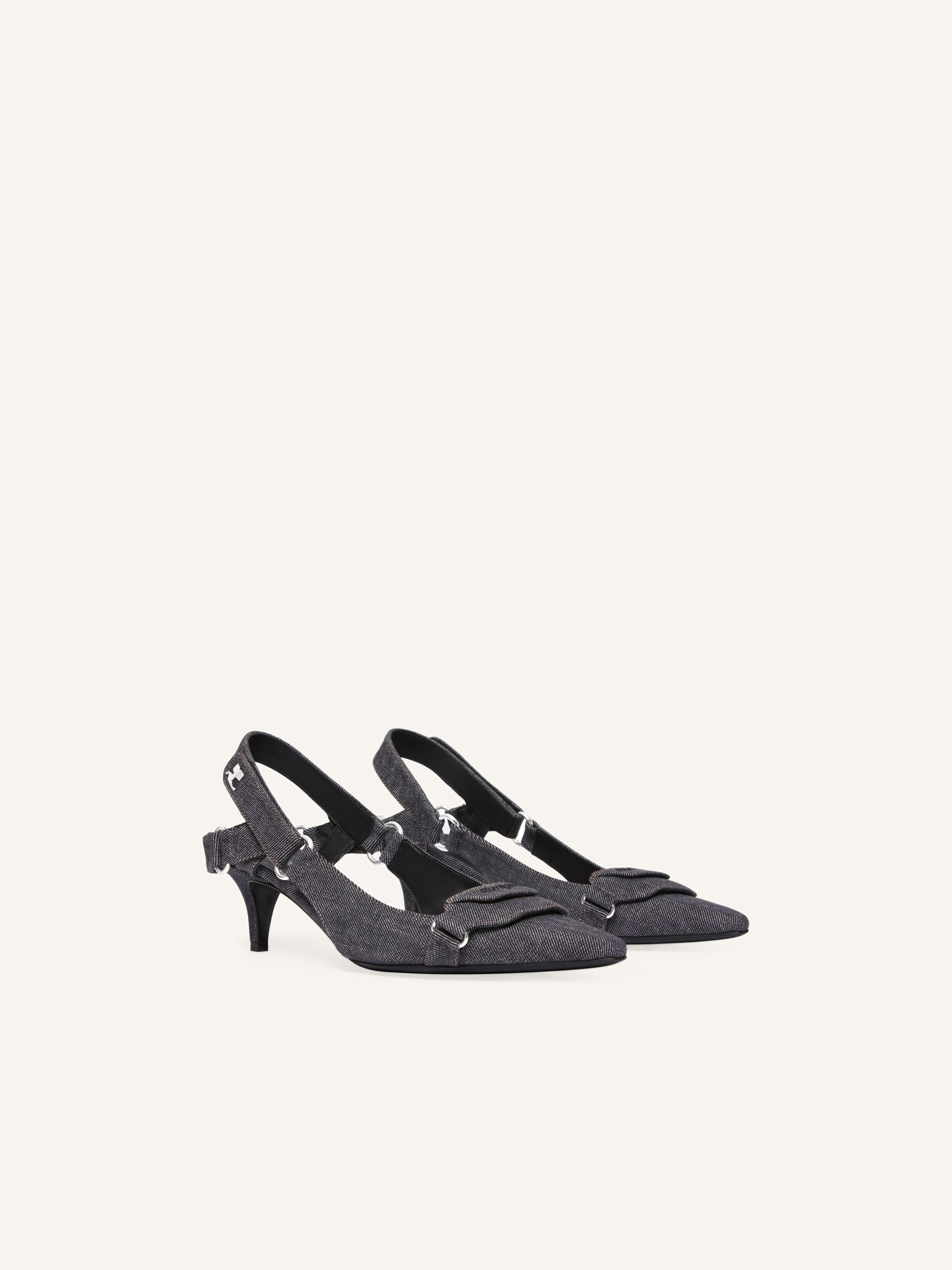 RACER DENIM SLINGBACKS - 2