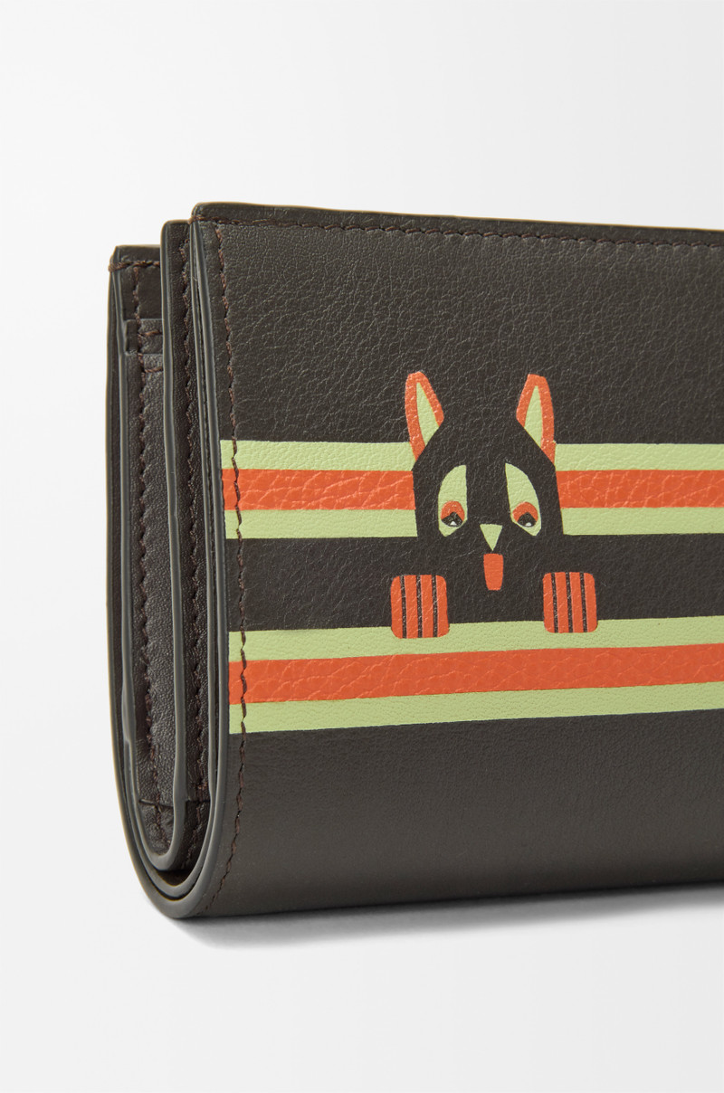 Futurist Cat compact wallet in classic calfskin 5