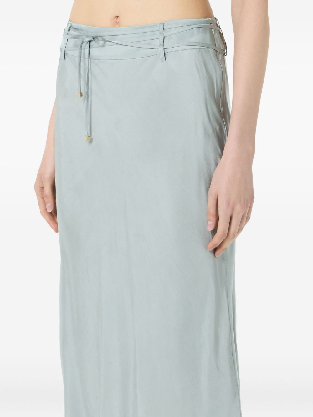 satin midi skirt - 5