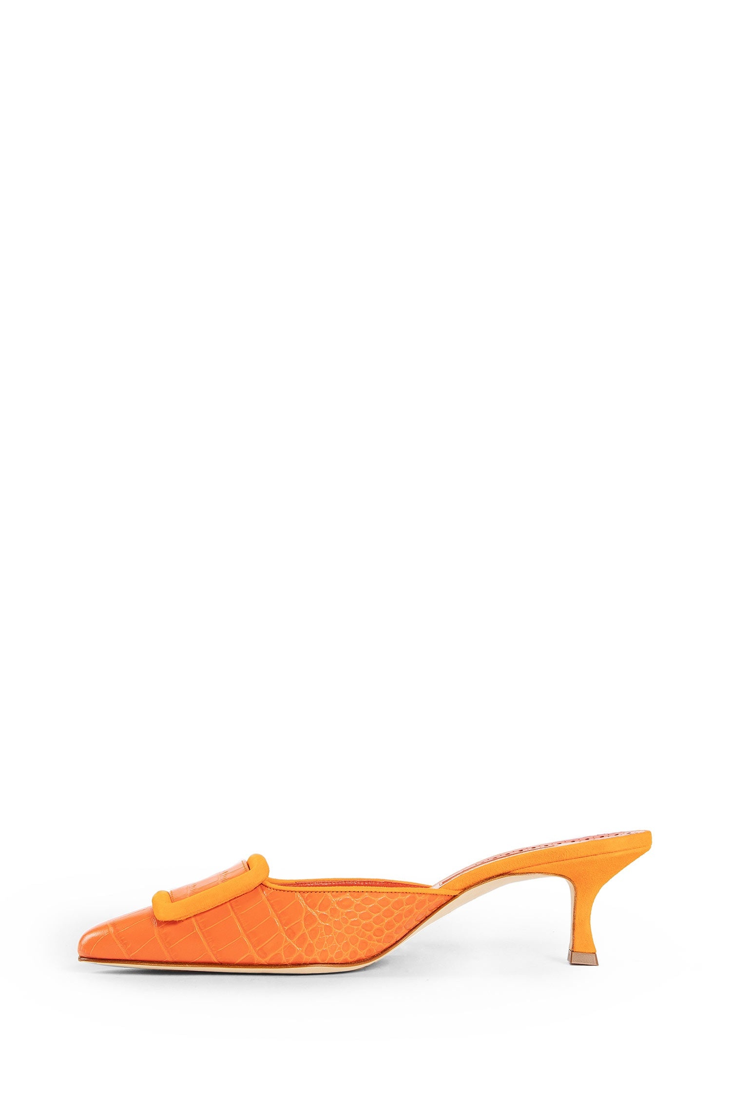 MANOLO BLAHNIK WOMAN ORANGE PUMPS - 4