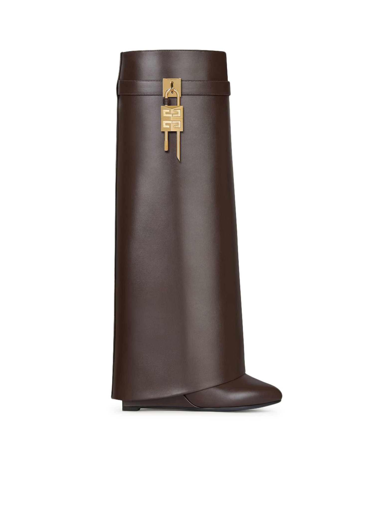 SHARK LOCK LEATHER BOOTS - 1