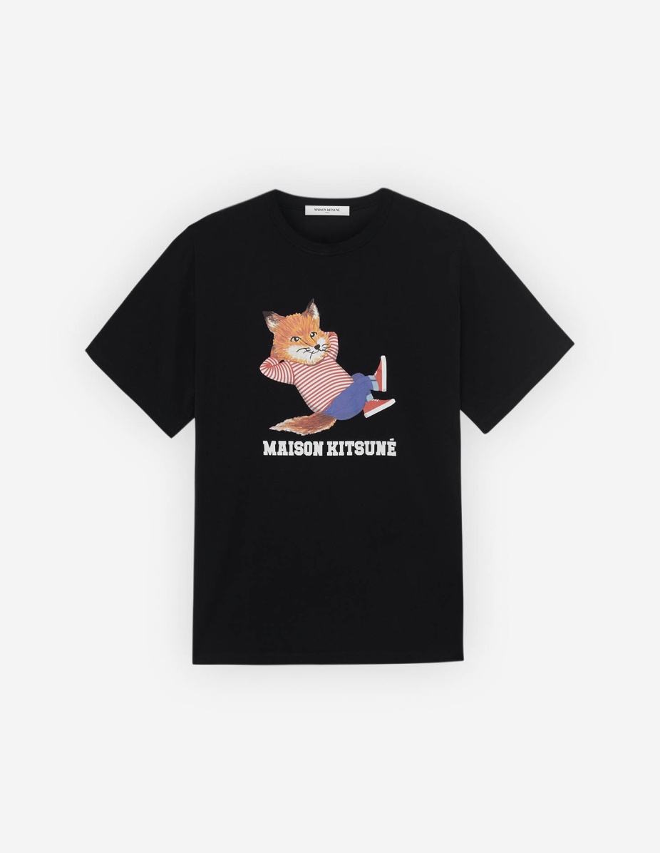FRENCHIE DRESSED FOX PRINT CLASSIC TEE-SHIRT - 1