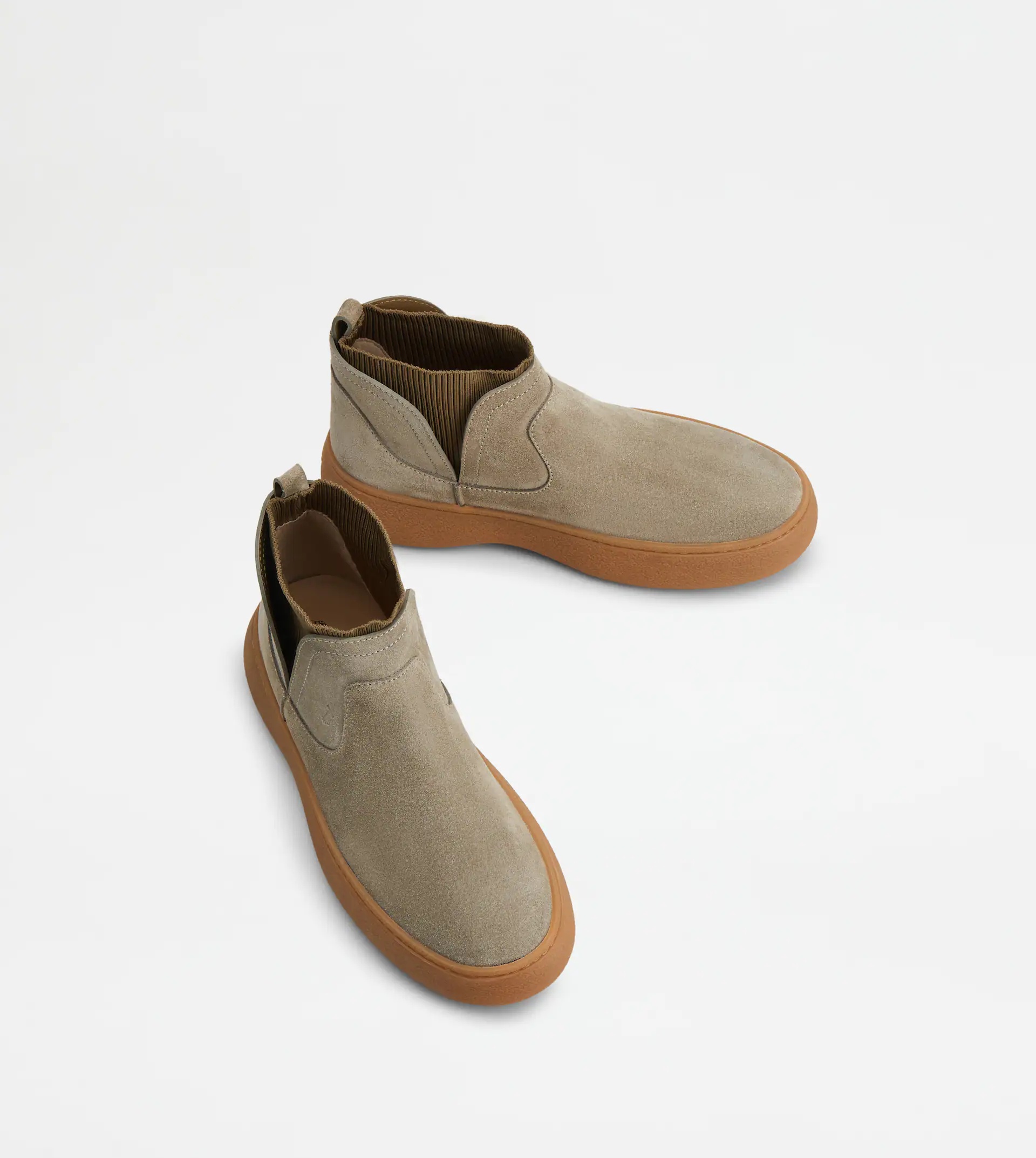 TOD'S W. G. DESERT BOOTS IN SUEDE - BEIGE - 4