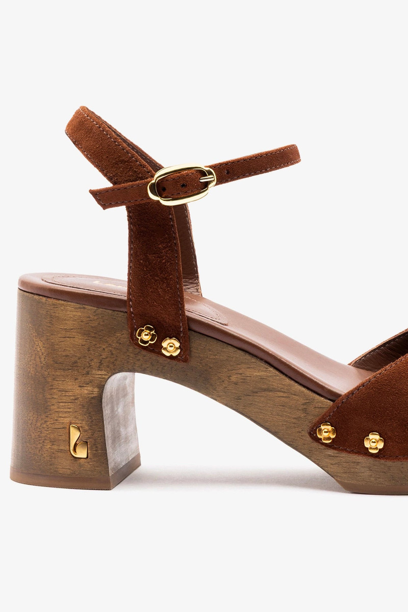 Willow Sandal Burnt Umber Suede 4