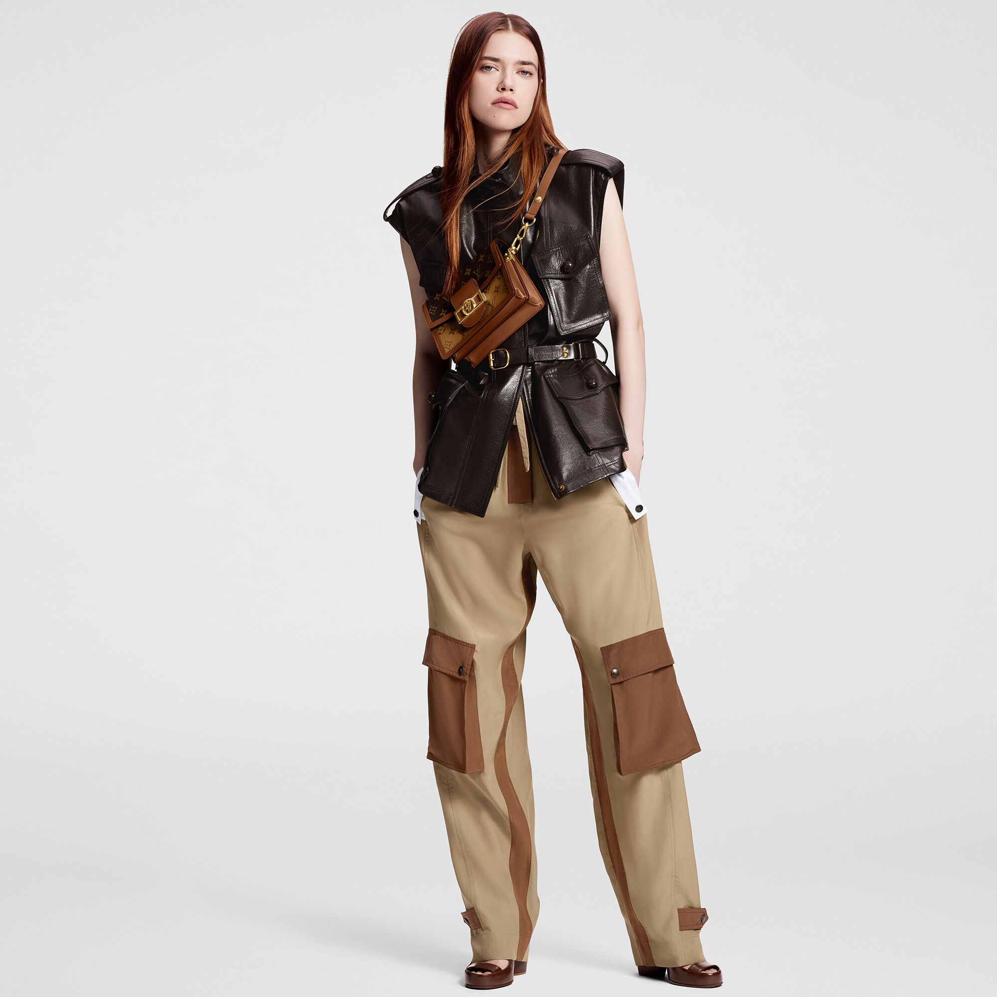 Color-Blocked Cargo Pants - 4