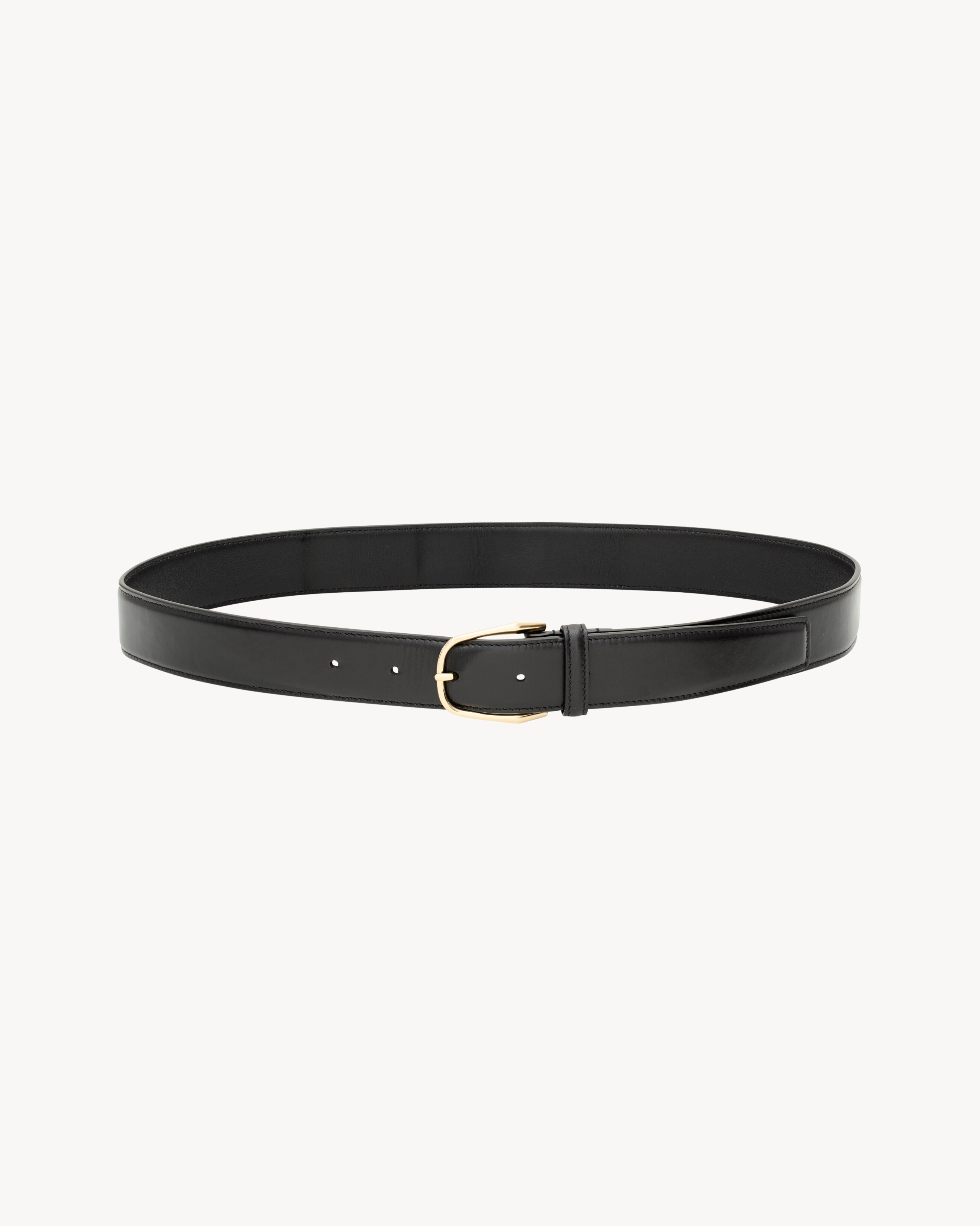 MINIMAL BUCKLE BELT IN SMOOTH LEATHER - 3