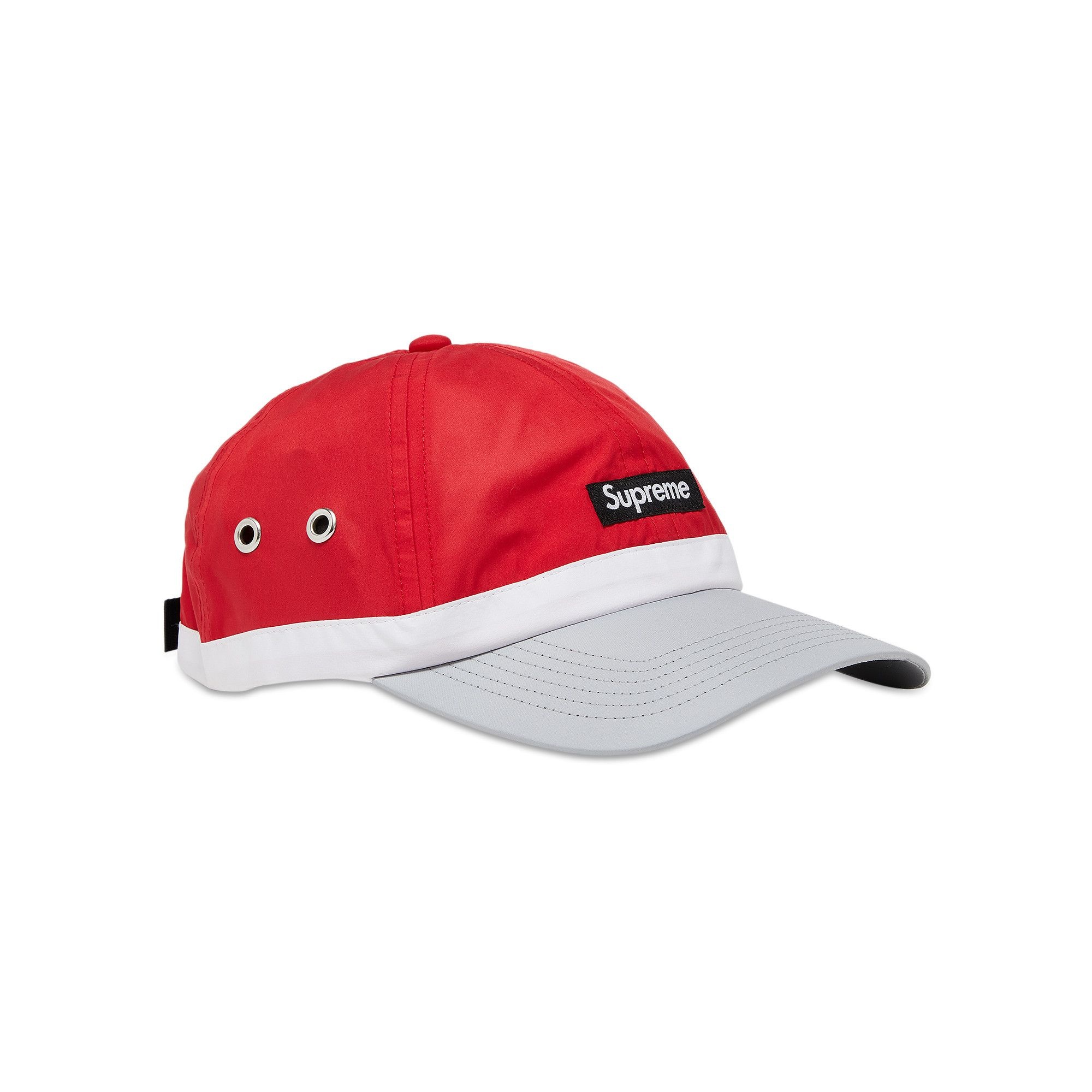 Supreme Red Hat with Logo Band NEW SUPREME LOGO TAPE STRAP CAP RED ONE SIZE SS16 BOX LOGO  main image 3