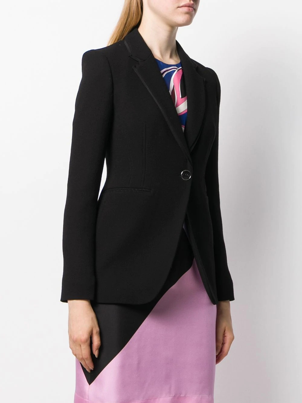 puckered shoulder blazer - 3