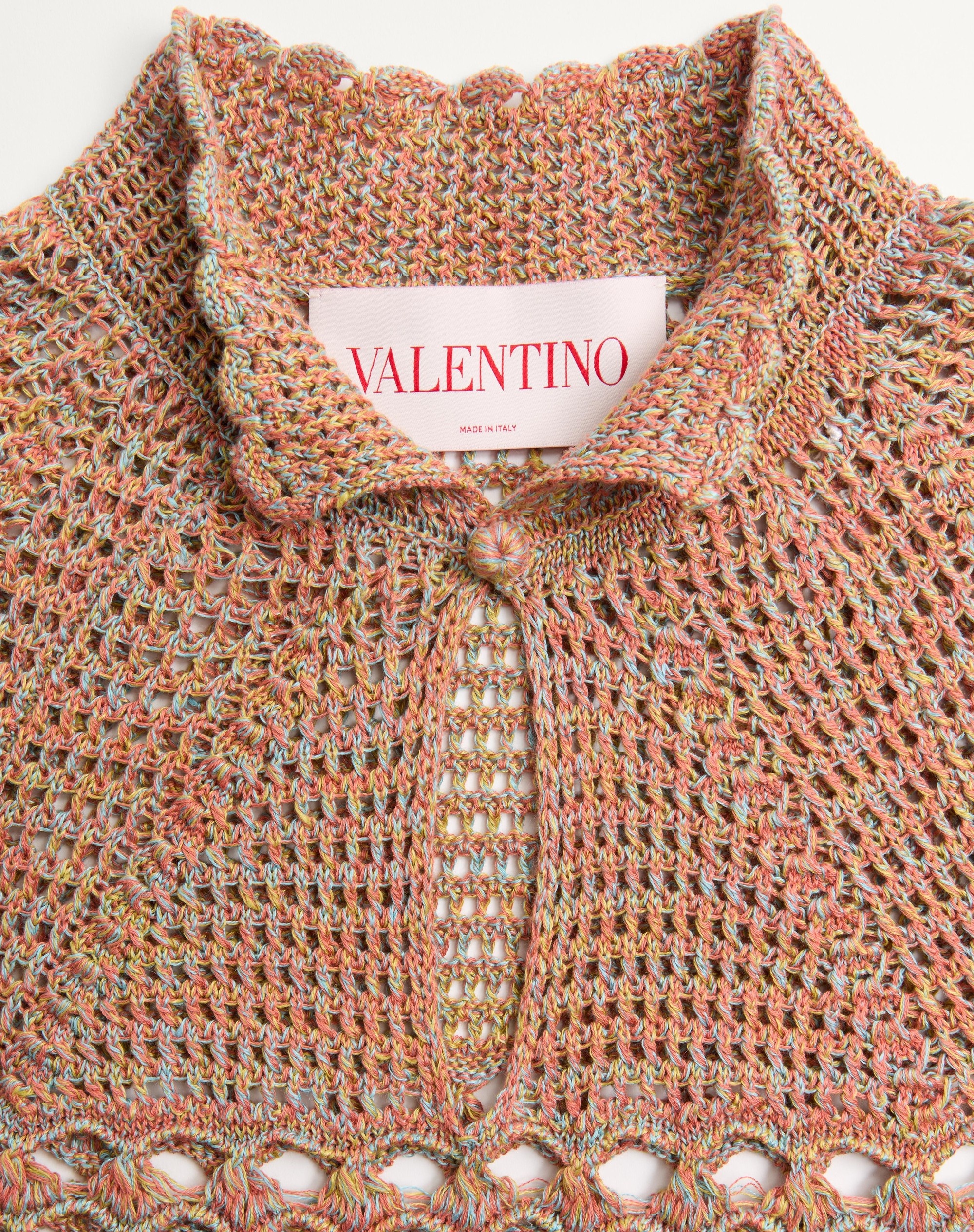 COTTON AND MOULINE LINEN SWEATER - 9