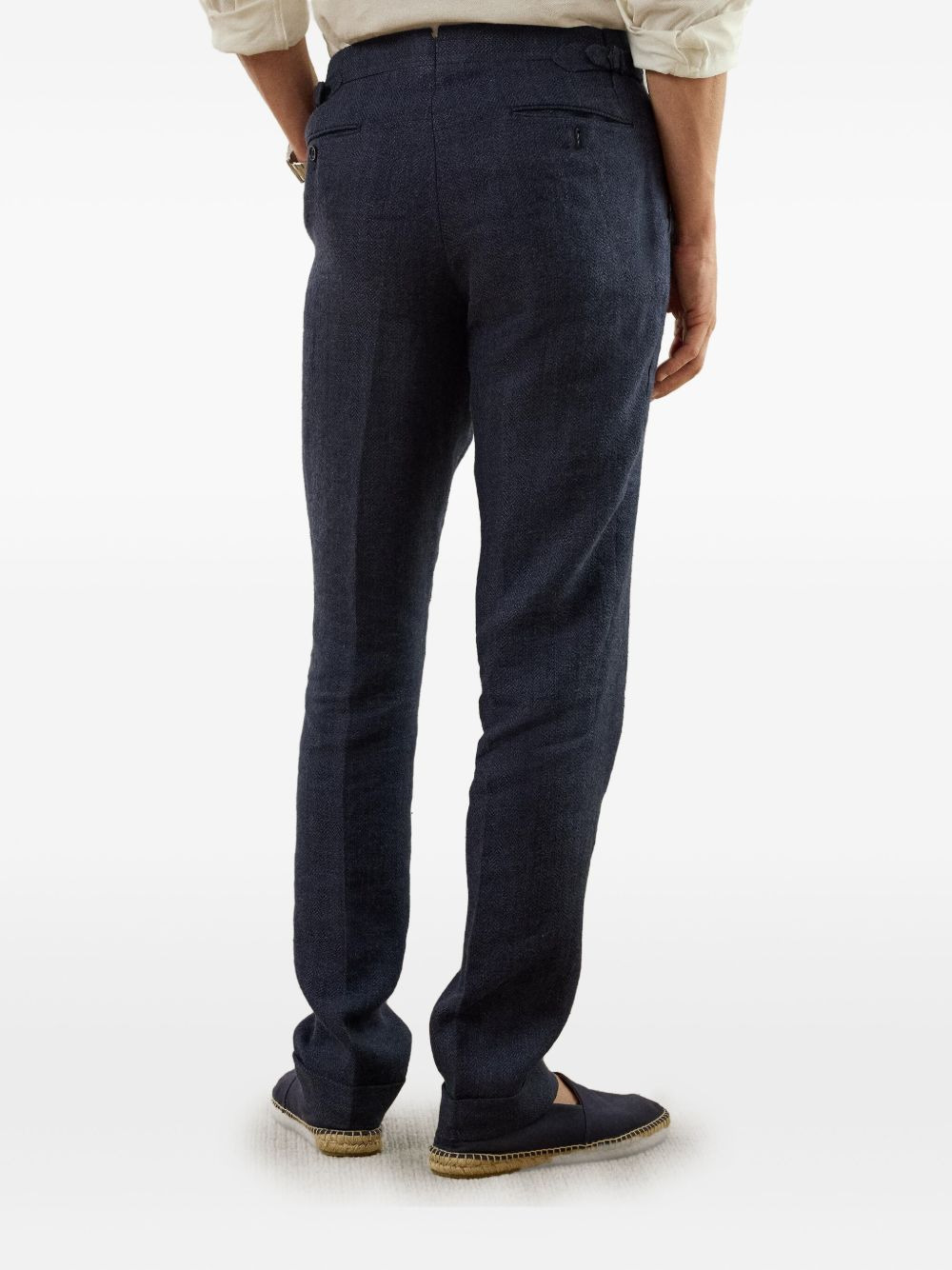 herringbone trousers - 4