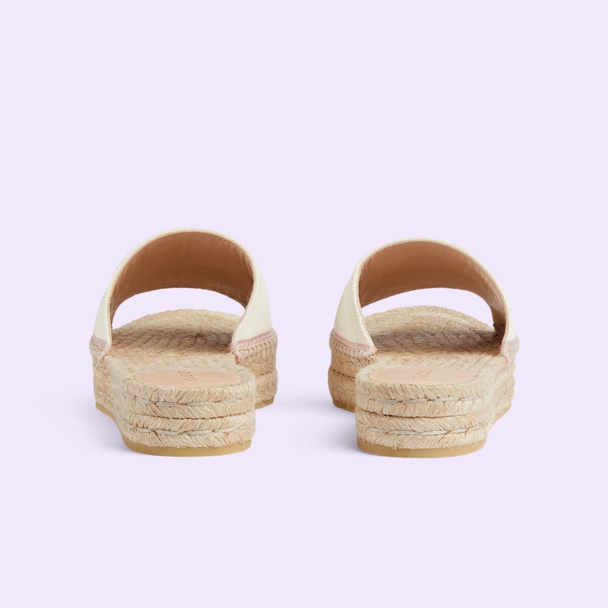 Women's espadrille slide with Interlocking G - 4
