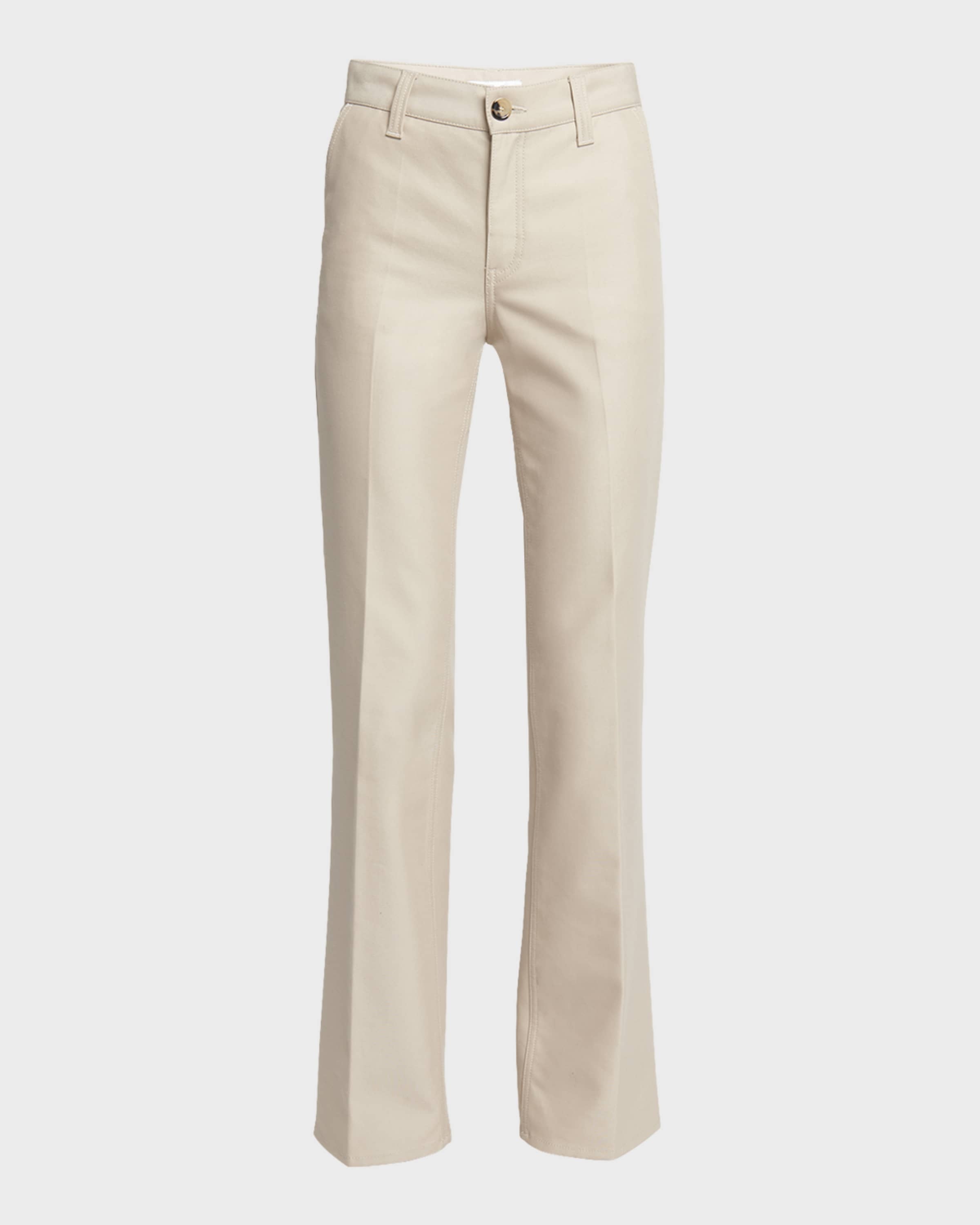 Thayer Luxury Cotton Straight-Leg Pants - 1