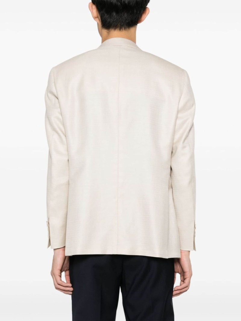single-breasted herringbone blazer 4