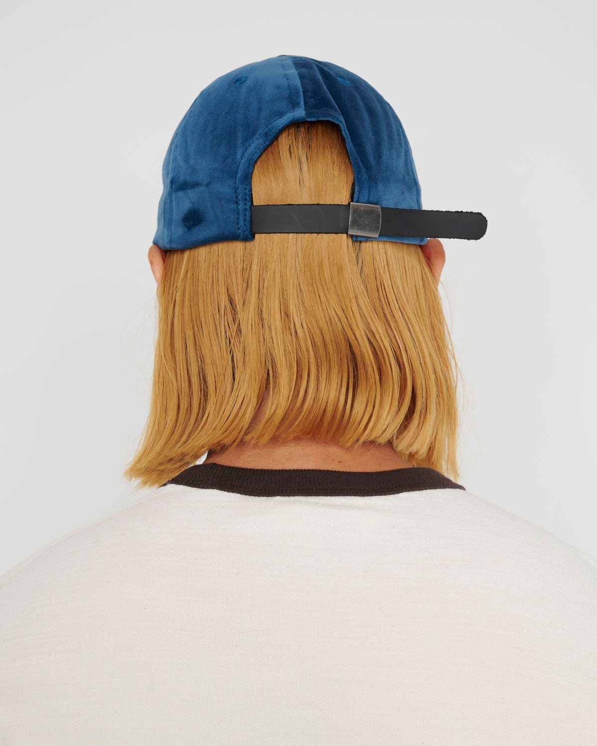 Velveteen Curved Front 6 Panel Hat - Berry - 6
