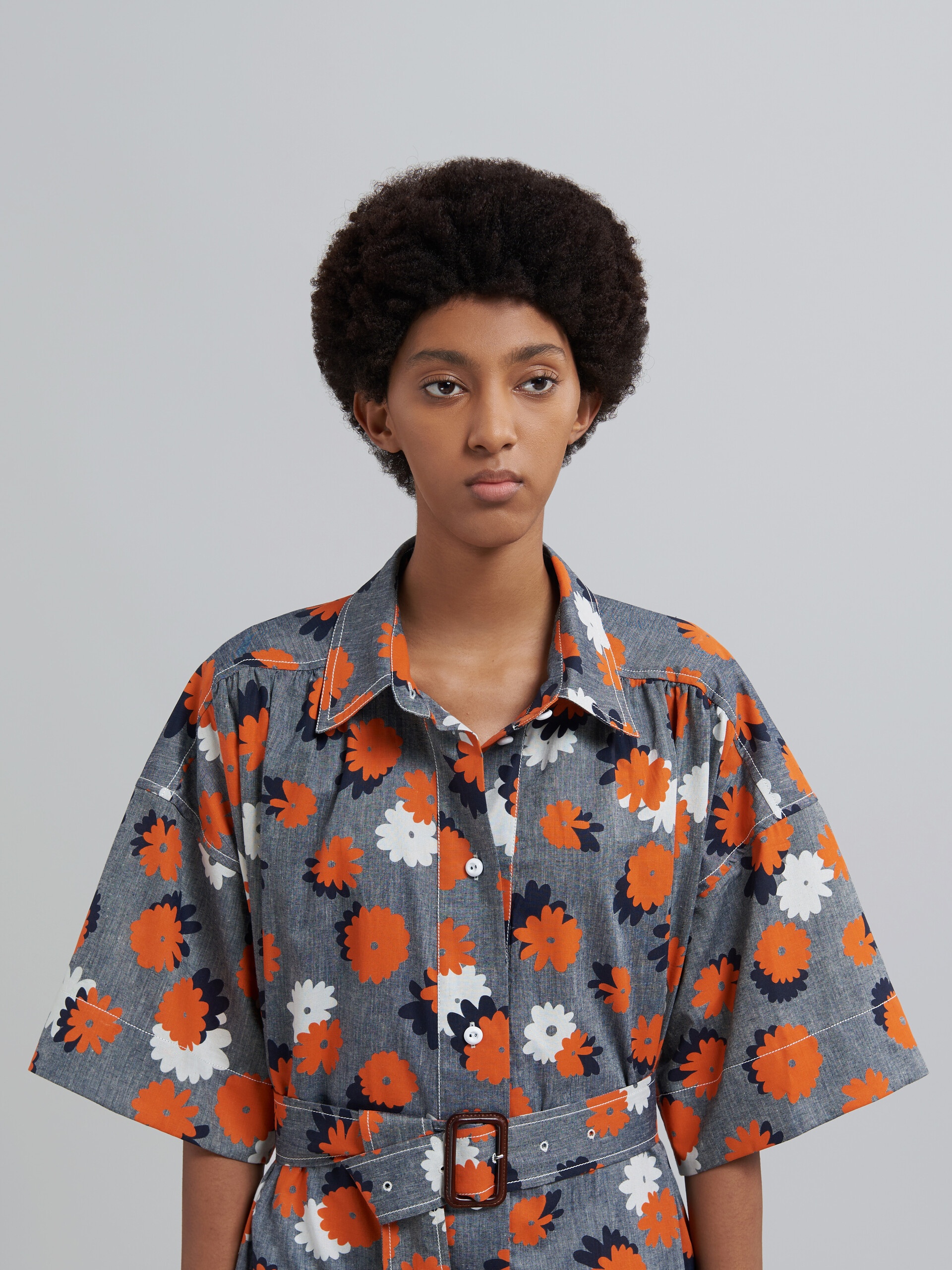 DAISIES PARTY PRINT CHAMBRAY DRESS - 4