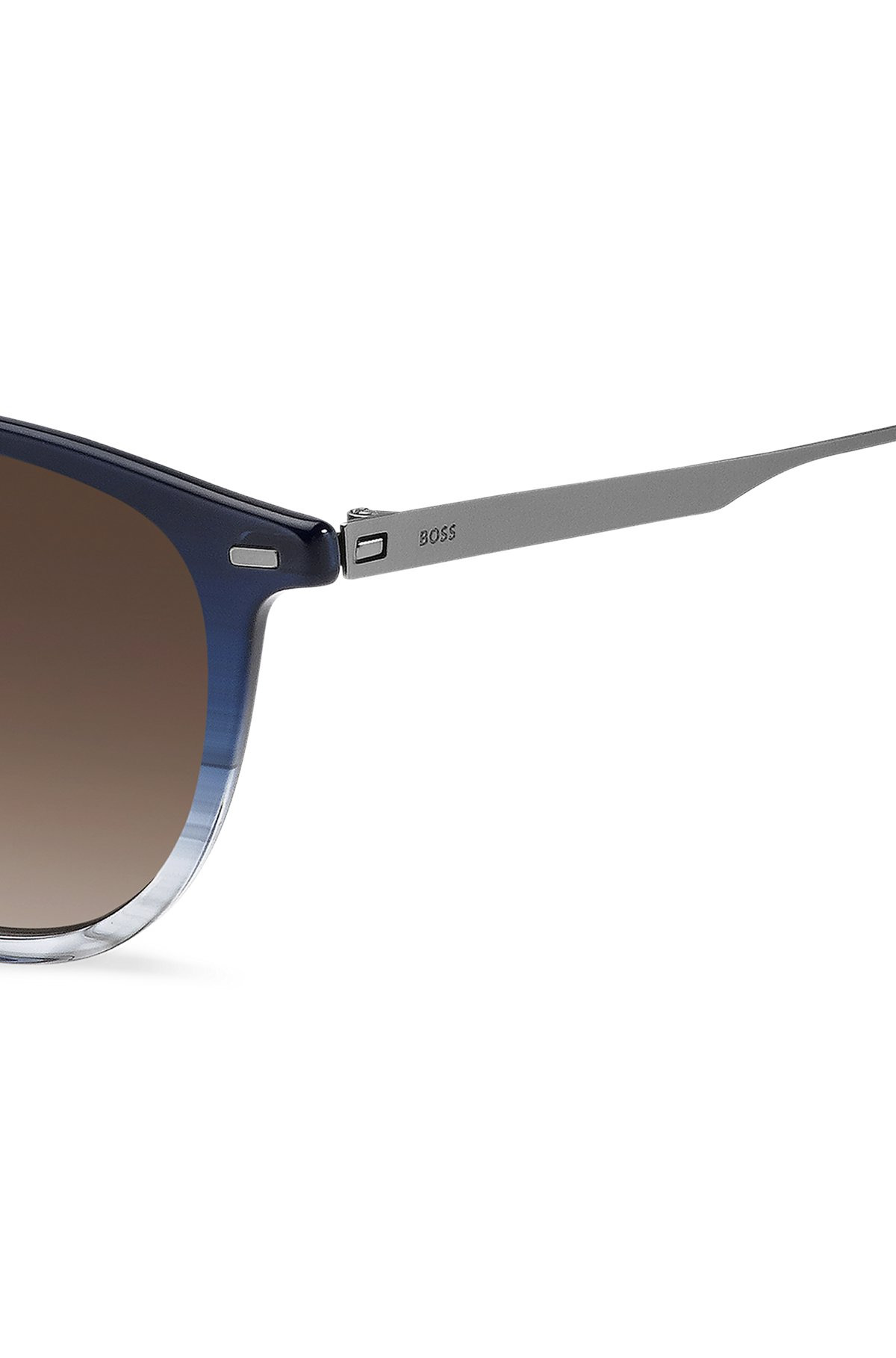 BLUE-ACETATE SUNGLASSES WITH GRADIENT EFFECT - 2