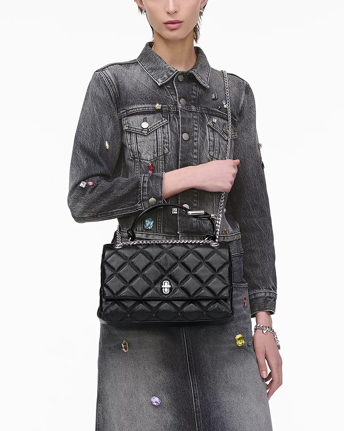 The Quilted Dual Convertible Shoulder Bag - 3