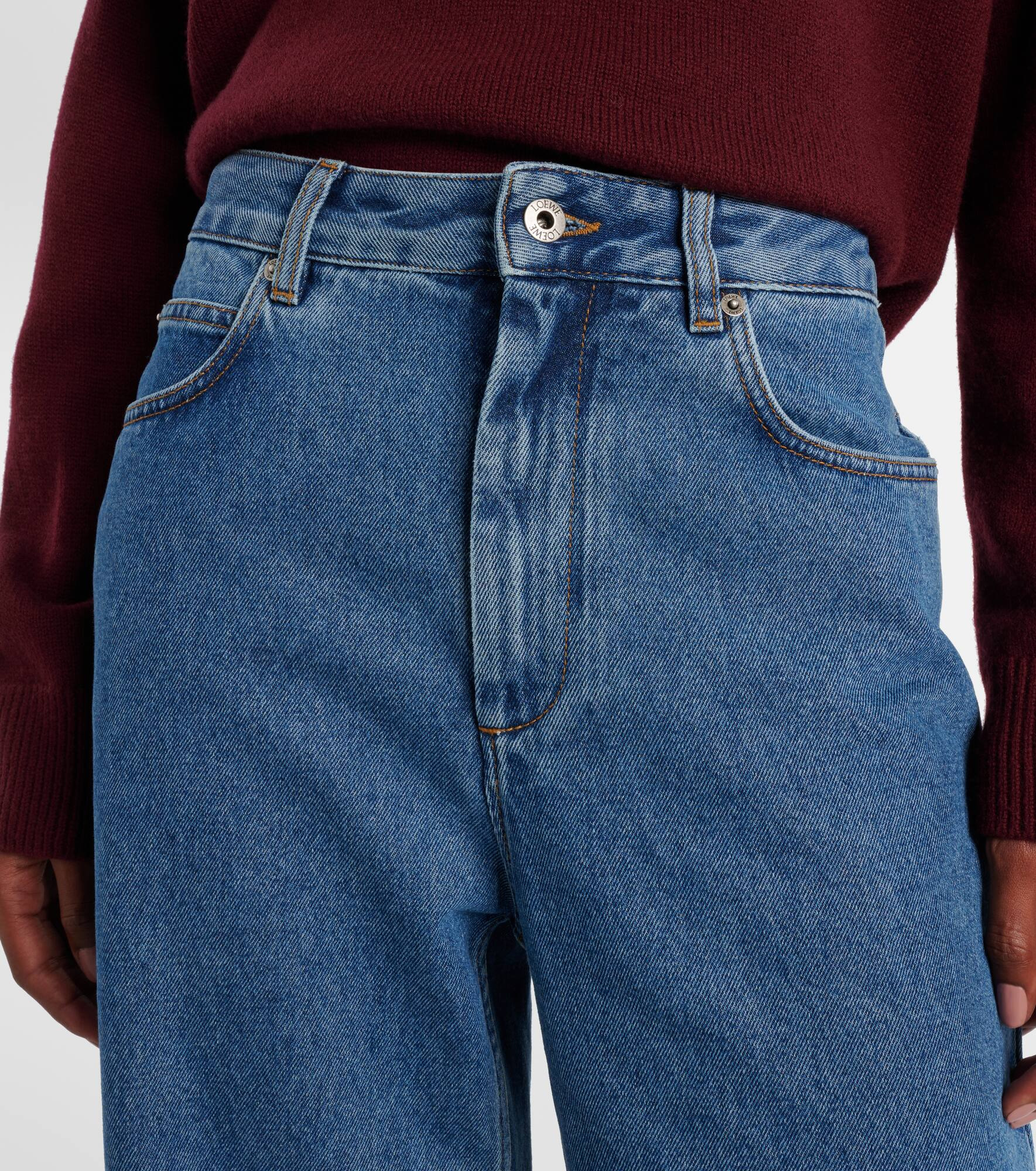 Anagram wide-leg jeans - 4