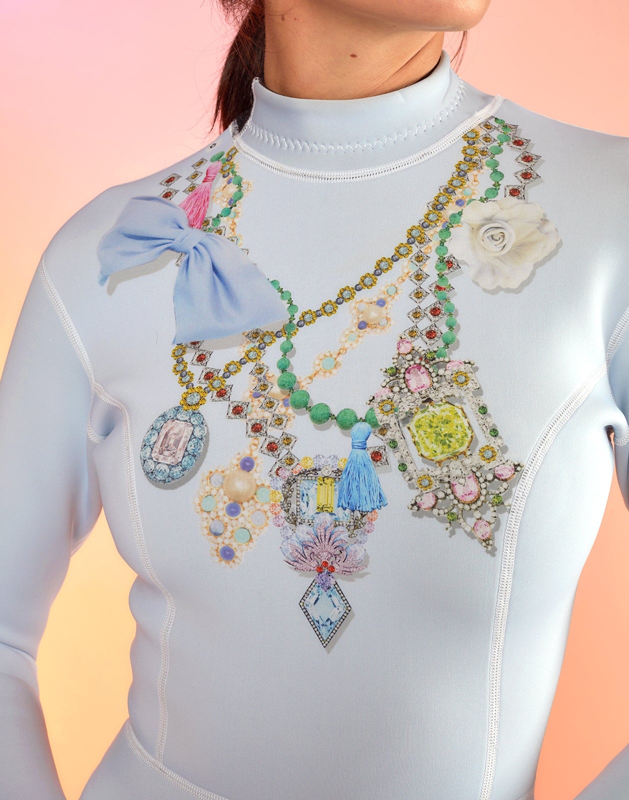Jewel Necklace Wetsuit - 6
