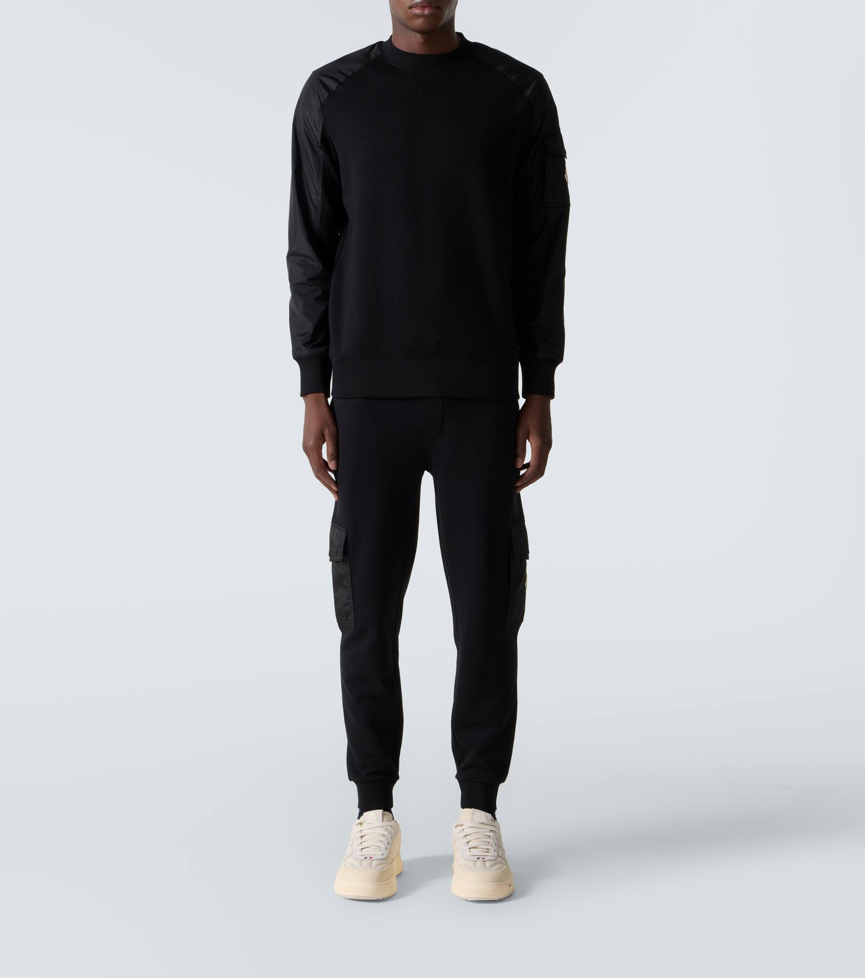 Cotton-blend sweatpants - 2