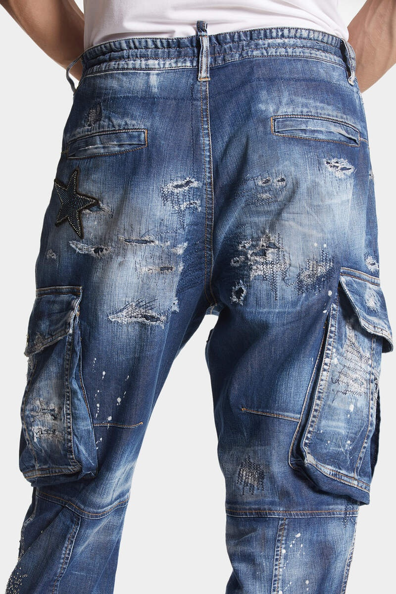 DENIM CARGO PANTS 7