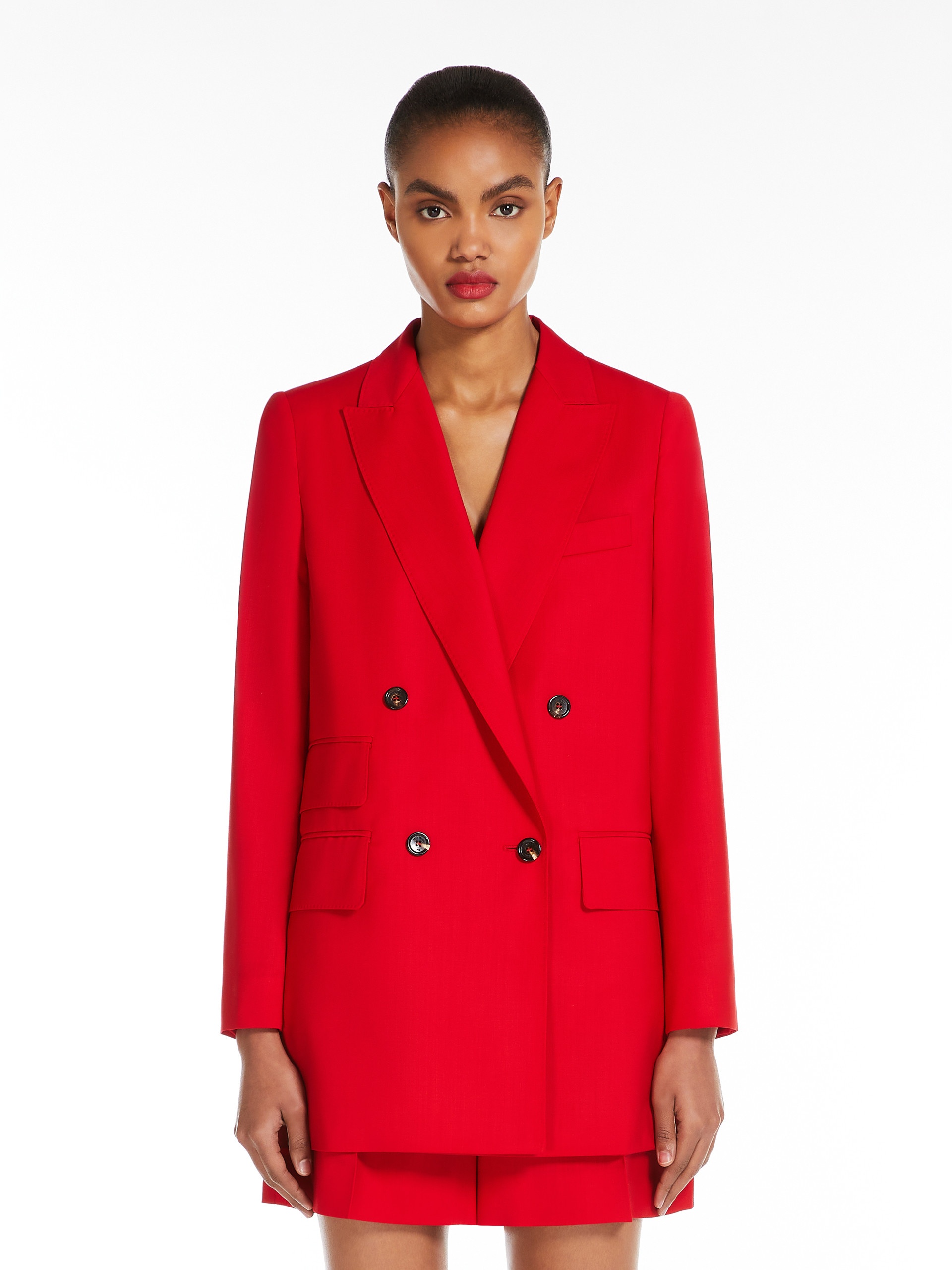 NEBBIE Straight wool canvas blazer - 3
