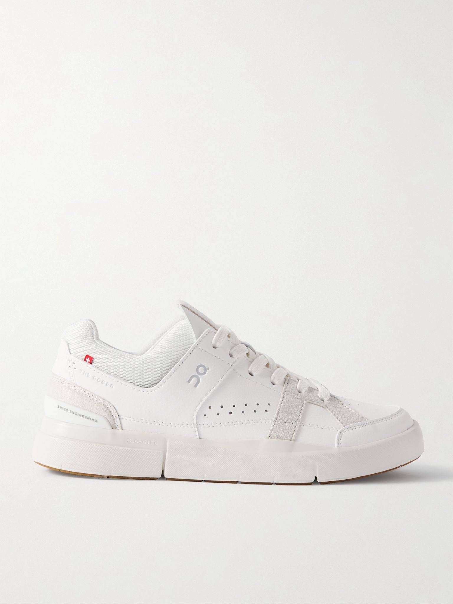 + Roger Federer The Roger Clubhouse Faux Leather, Mesh and Faux Suede Sneakers White - 1