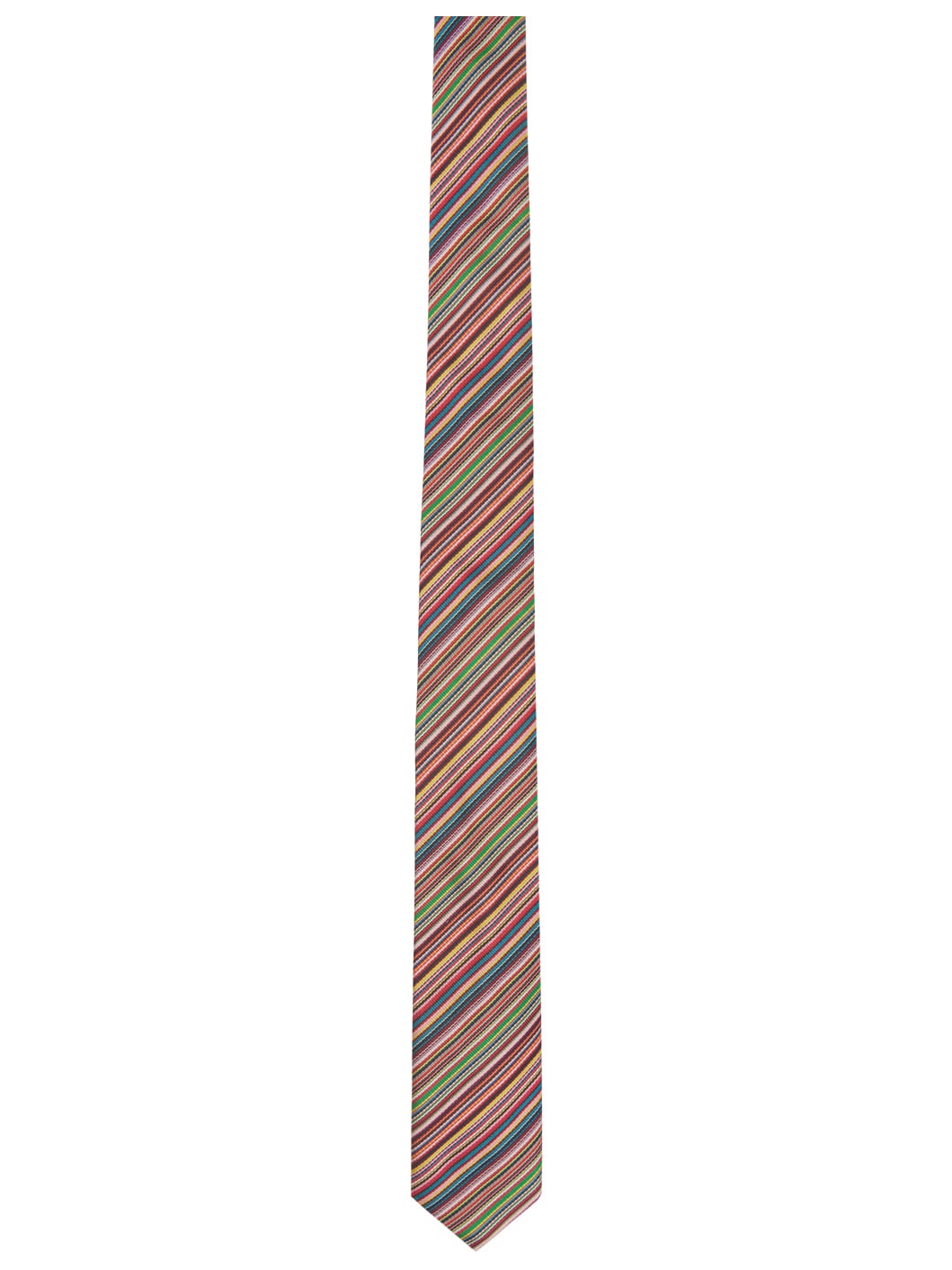 Multicolor Signature Stripe Tie - 1