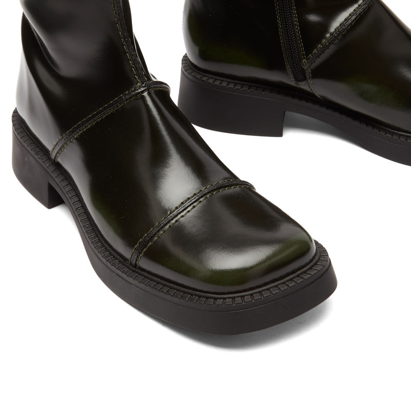 Miista Dahlia Khaki Black Ankle Boots 4