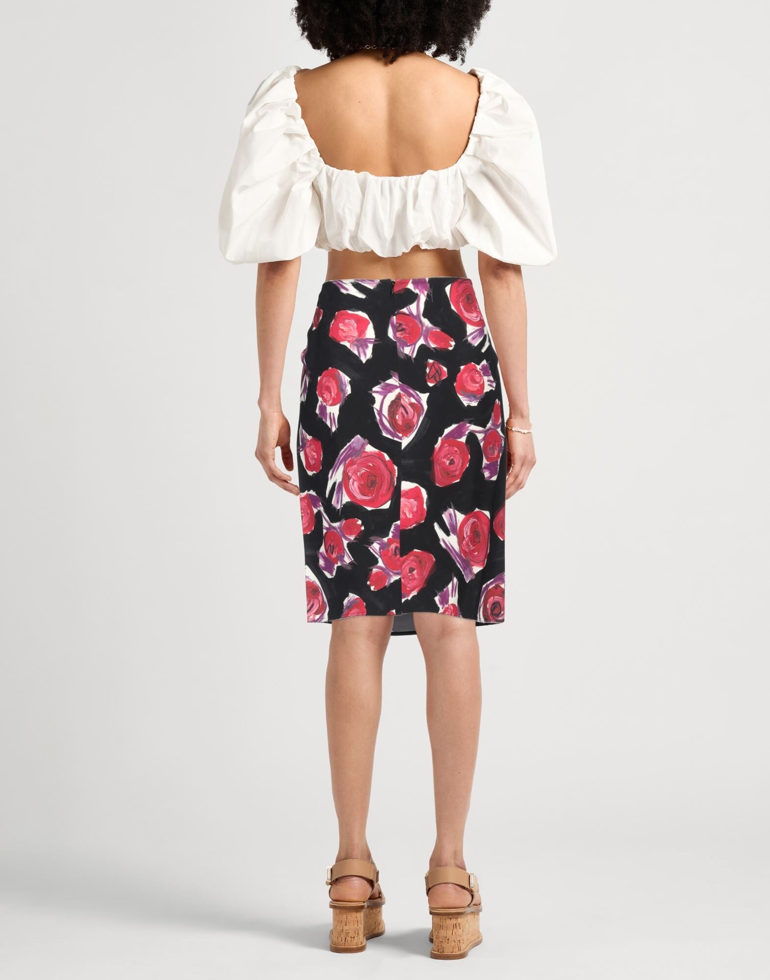 Black Women's Midi Skirt - 3