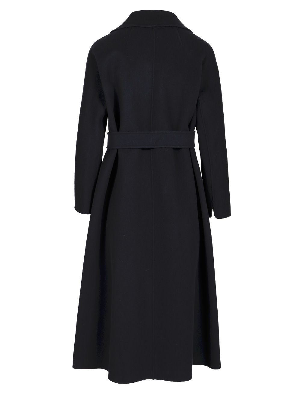 Wool Drap Midi Coat Coats Blue - 2