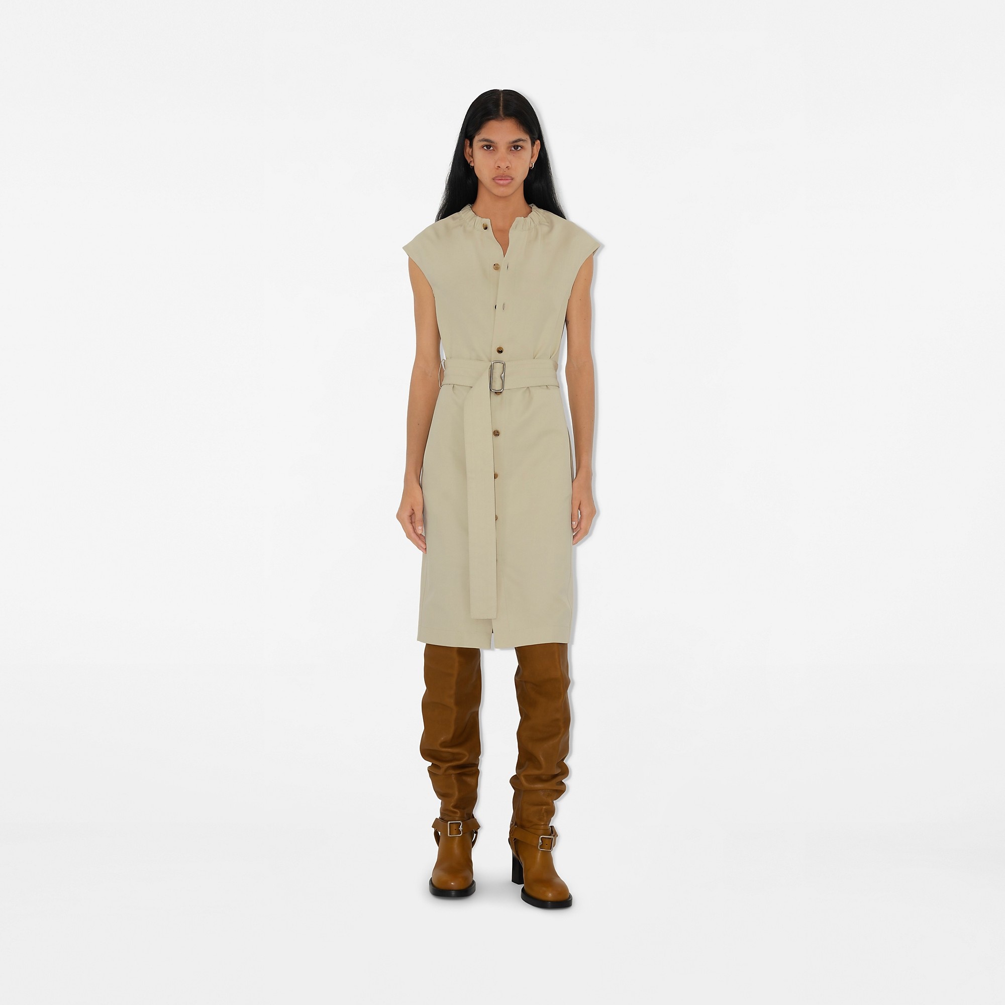 Cotton Blend Dress - 2