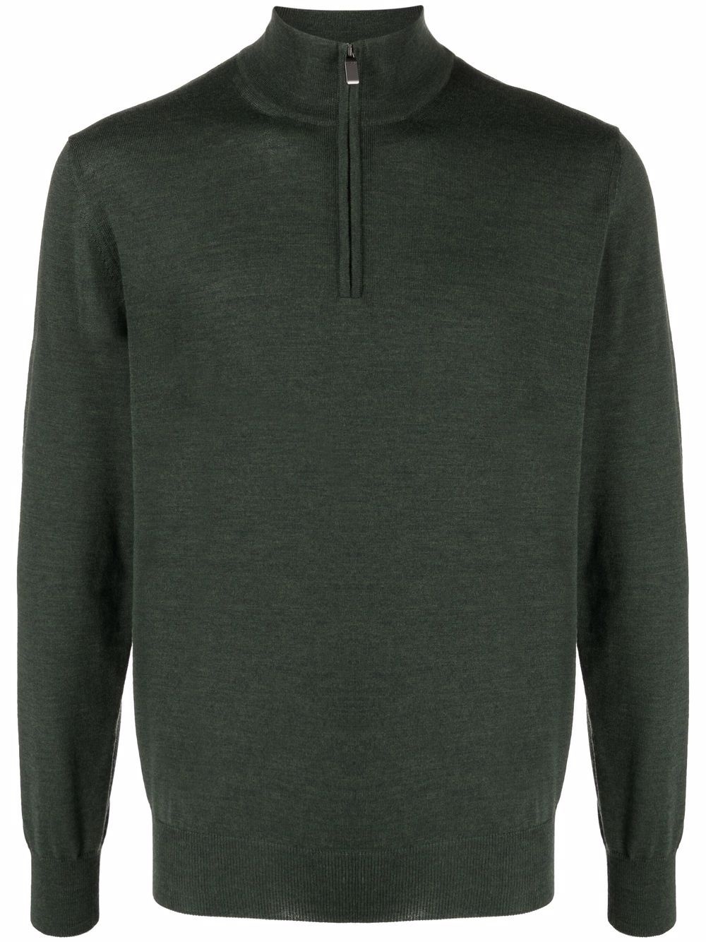 half-zip high-neck jumper - 1