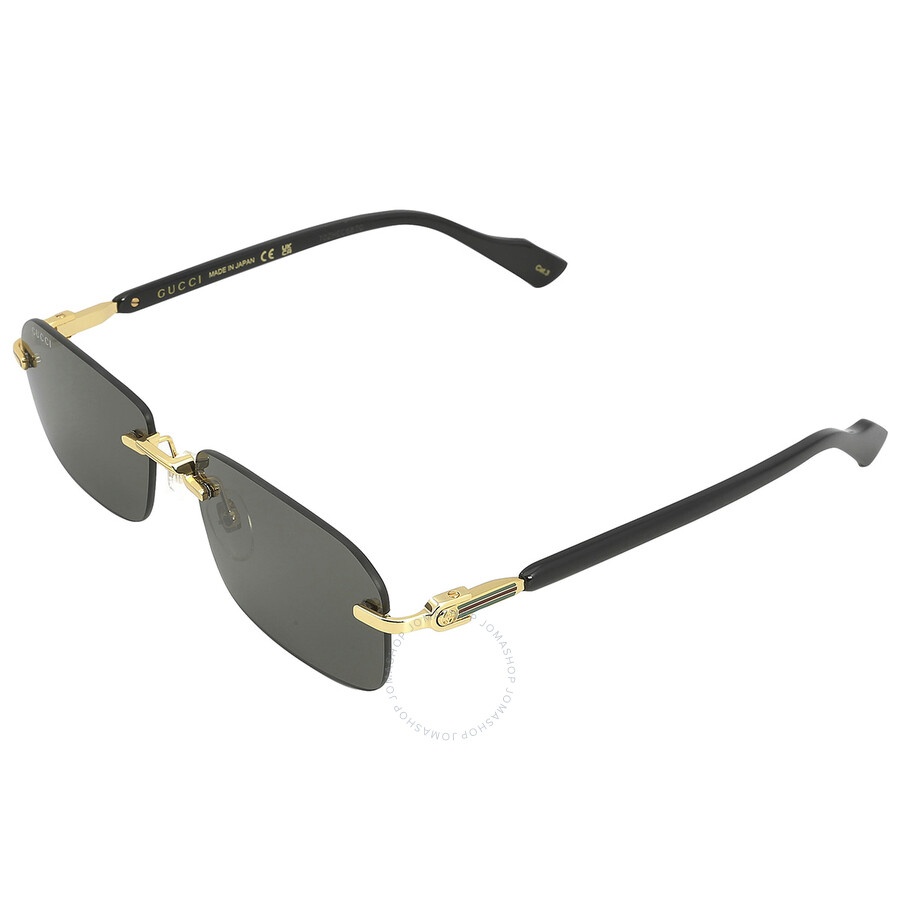 Gucci Grey Rectangular Men's Sunglasses GG1221S 001 56 - 4