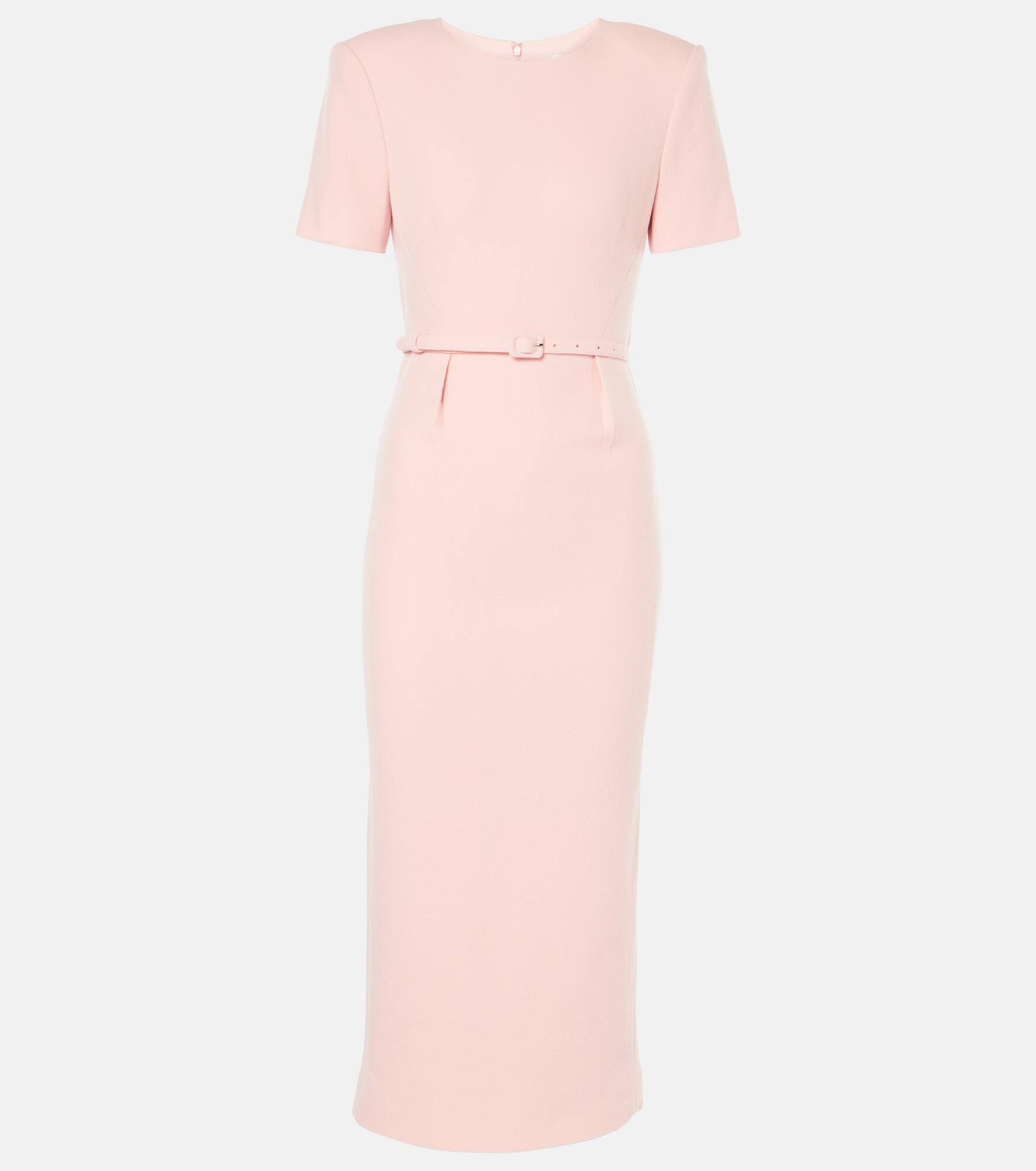 Wool crêpe midi dress - 1