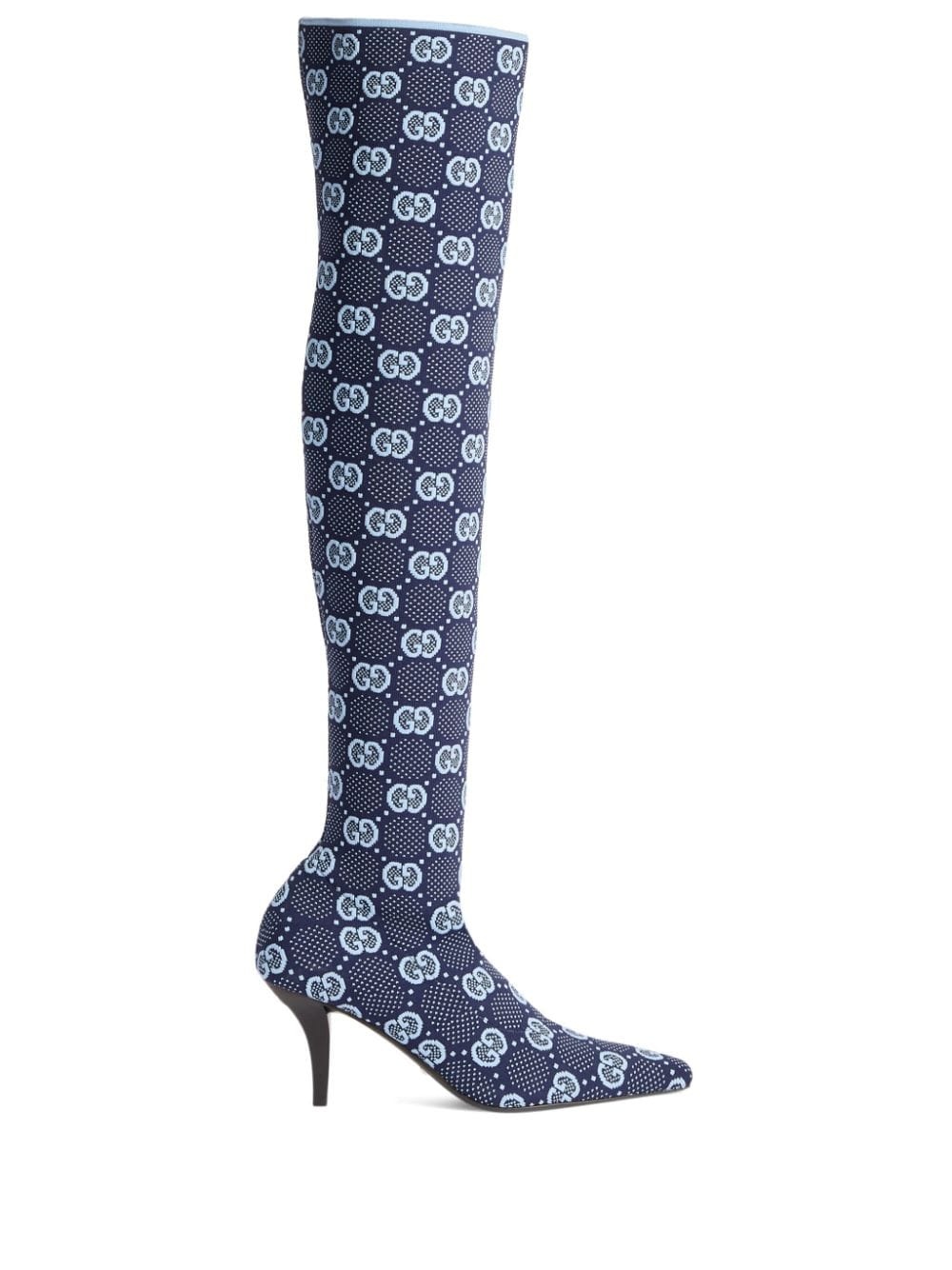 Gucci GG Pattern knee-high Socks - Farfetch