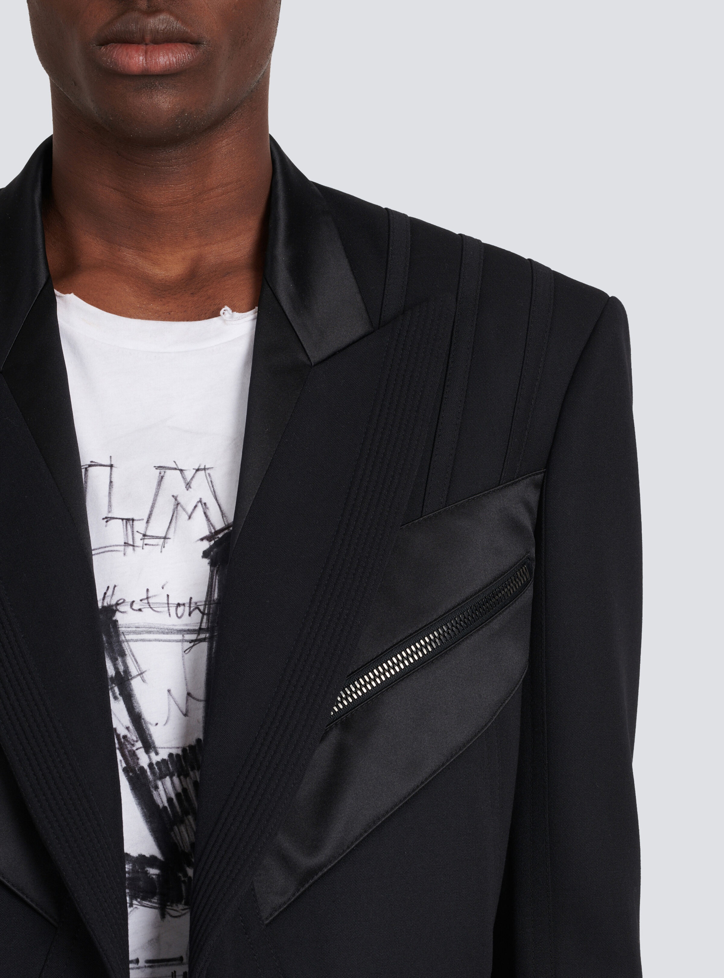 Blazer with satin tailcoat - 8
